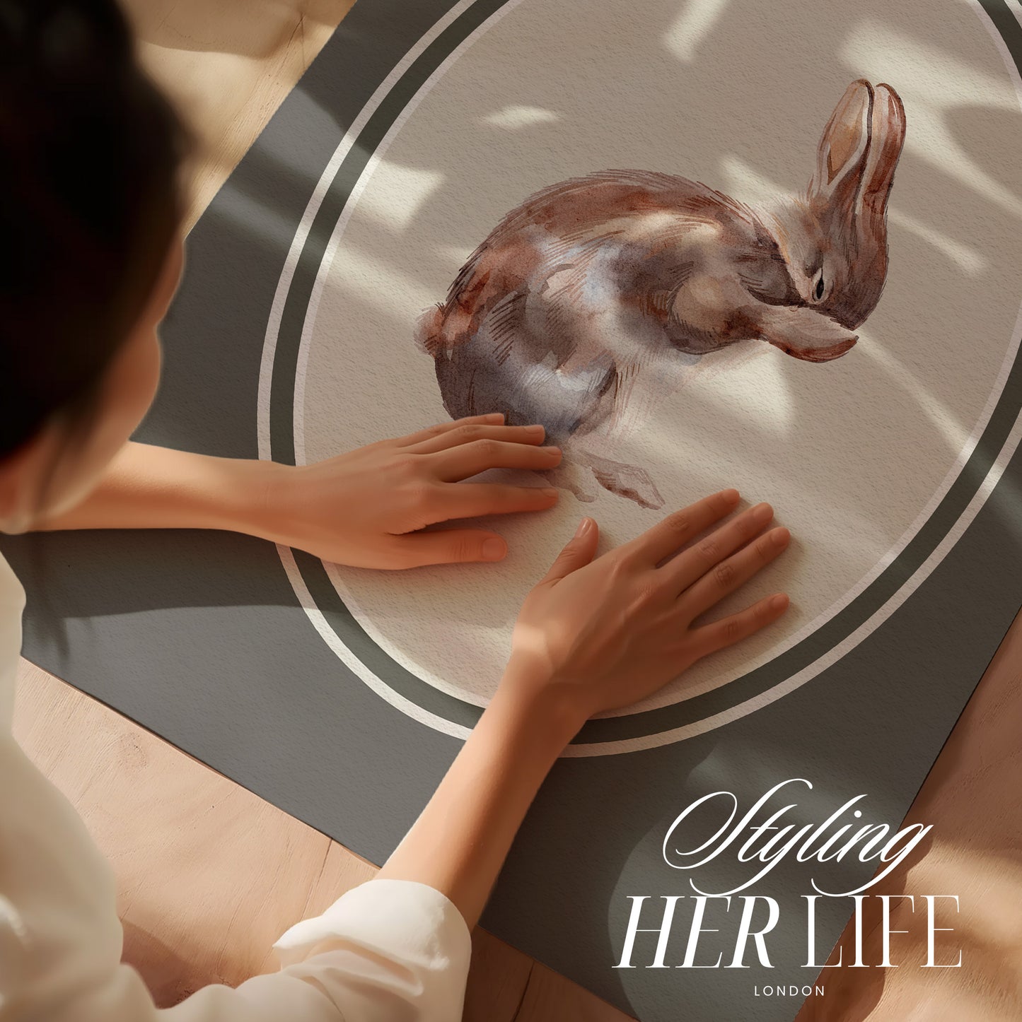 Vintage Rabbit Art Print | PRINTABLE ART | Digital Download