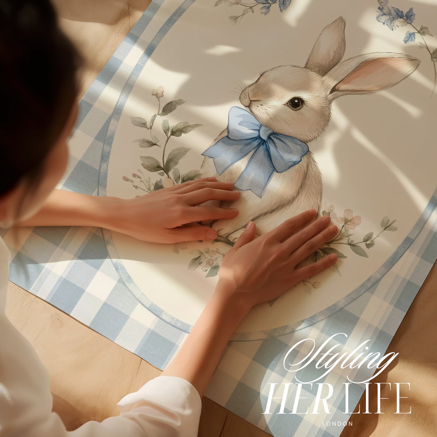 Vintage Bunny Art Print | PRINTABLE ART | Digital Download