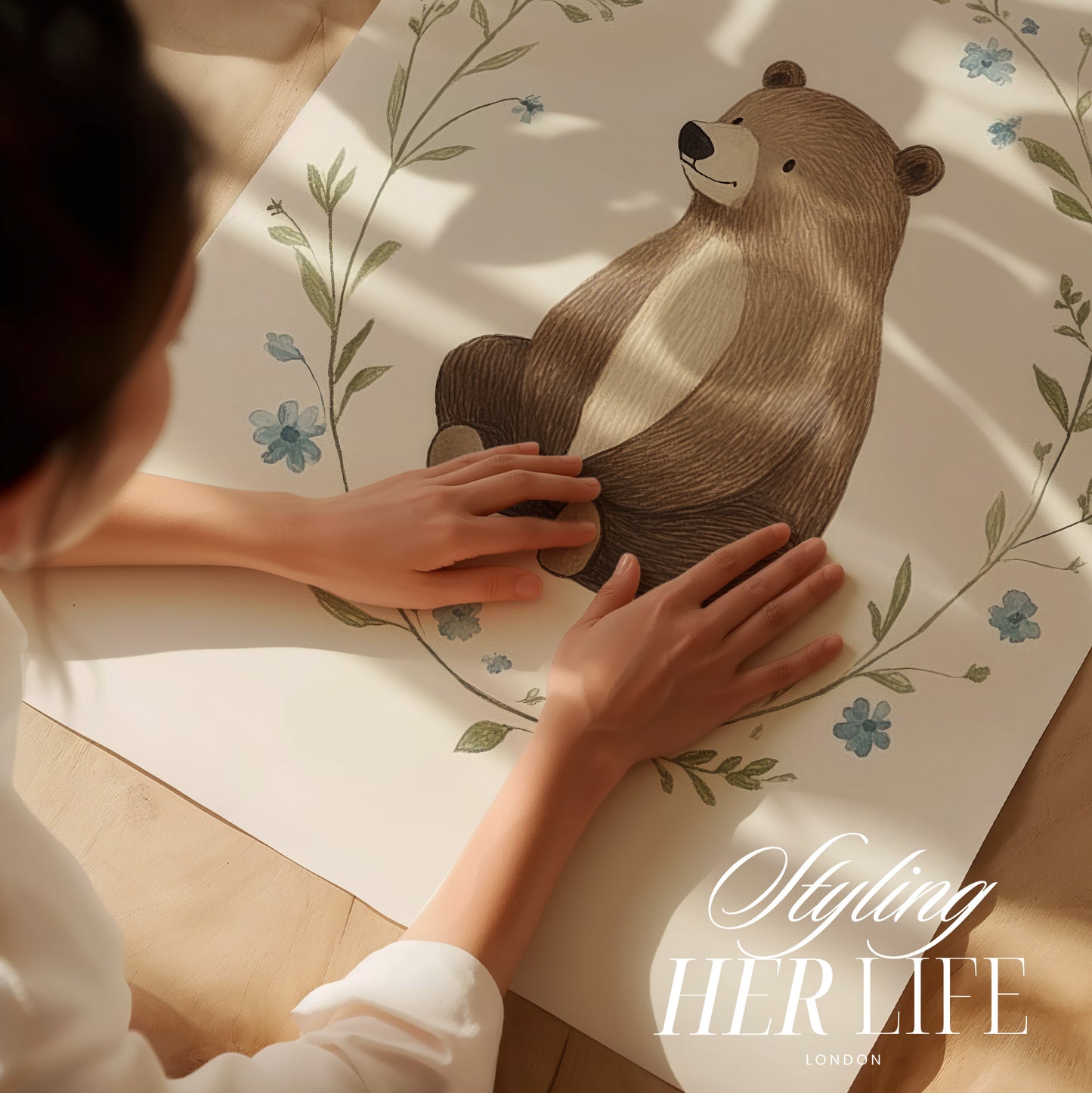Vintage Bear Nursery Art Prints | PRINTABLE ART | Digital Download