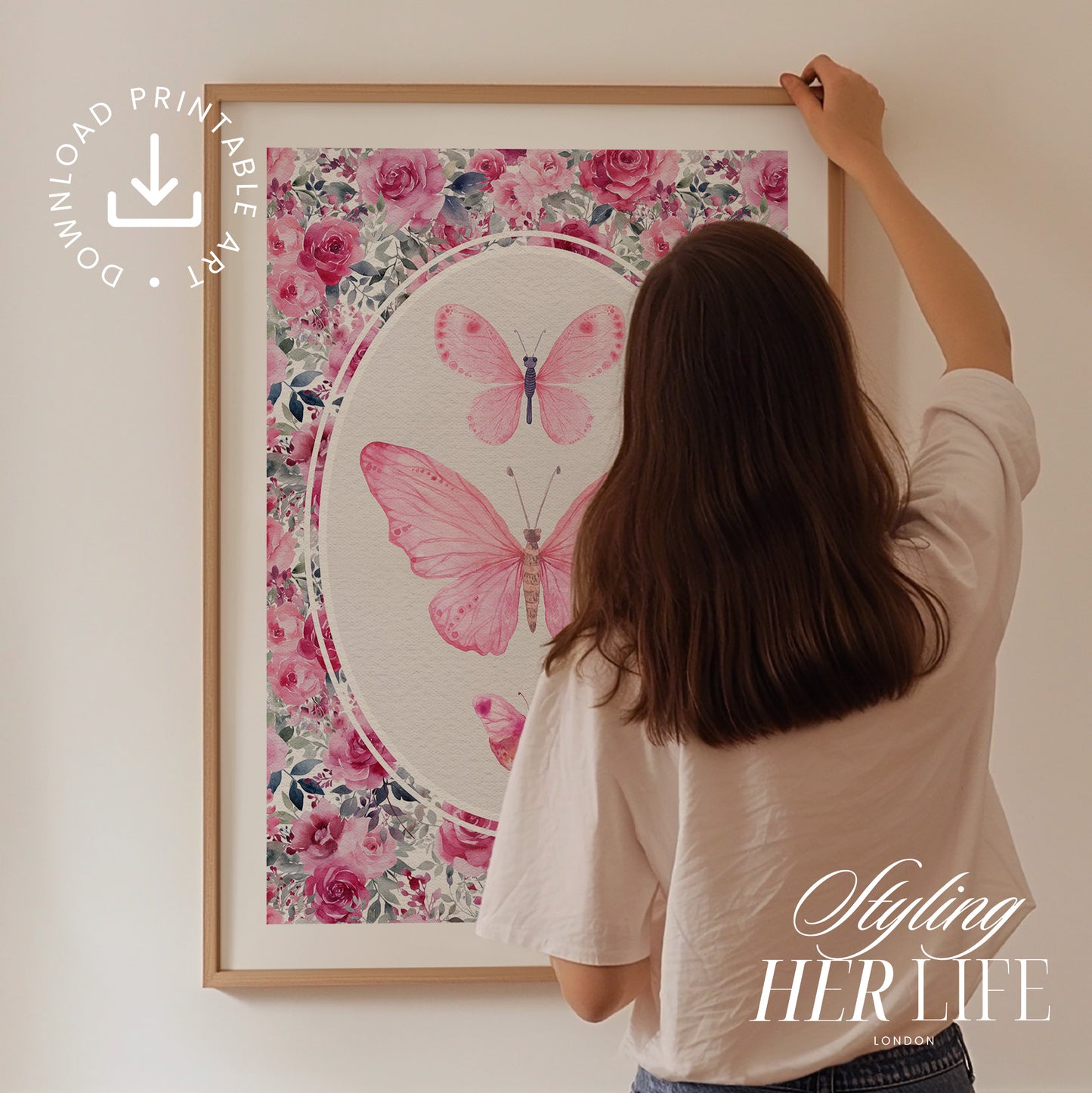 Vintage Bow Art Print | PRINTABLE ART | Digital Download