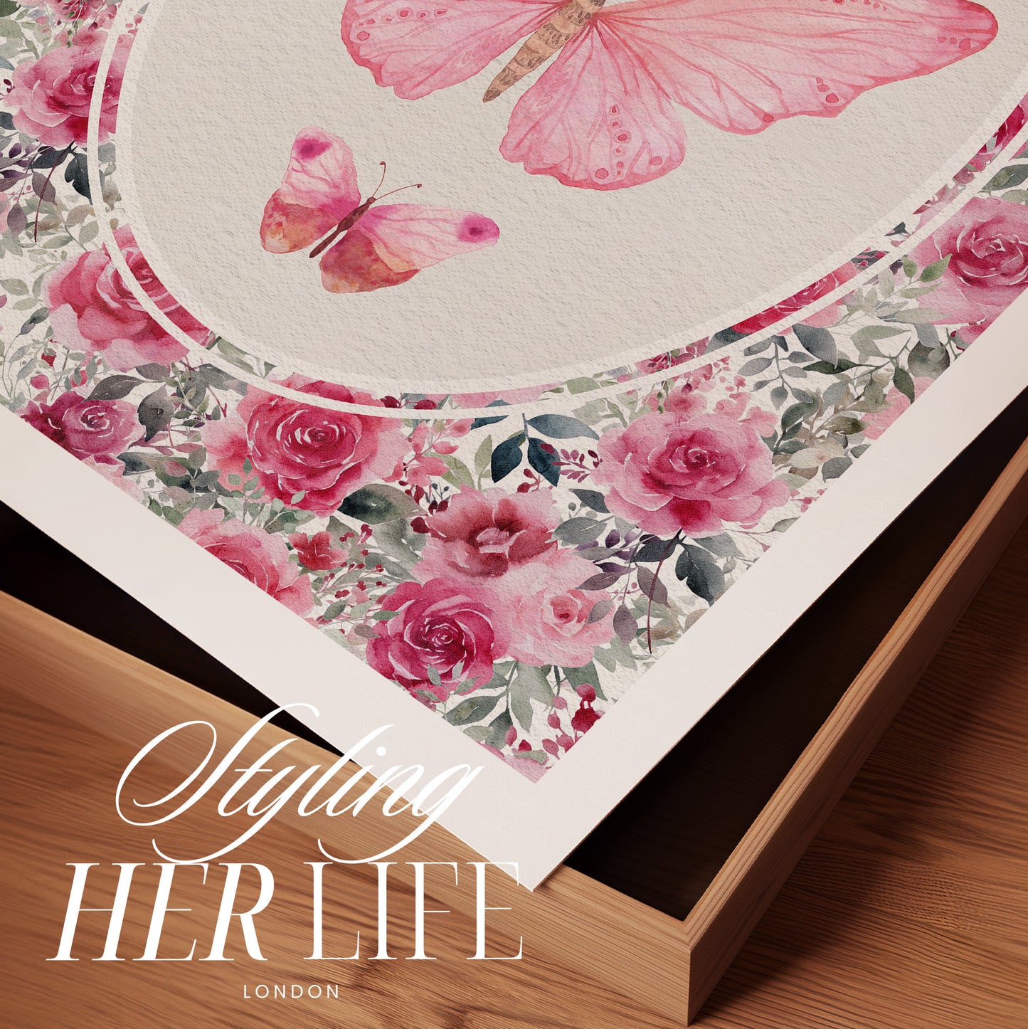 Vintage Butterfly Art Print | PRINTABLE ART | Digital Download