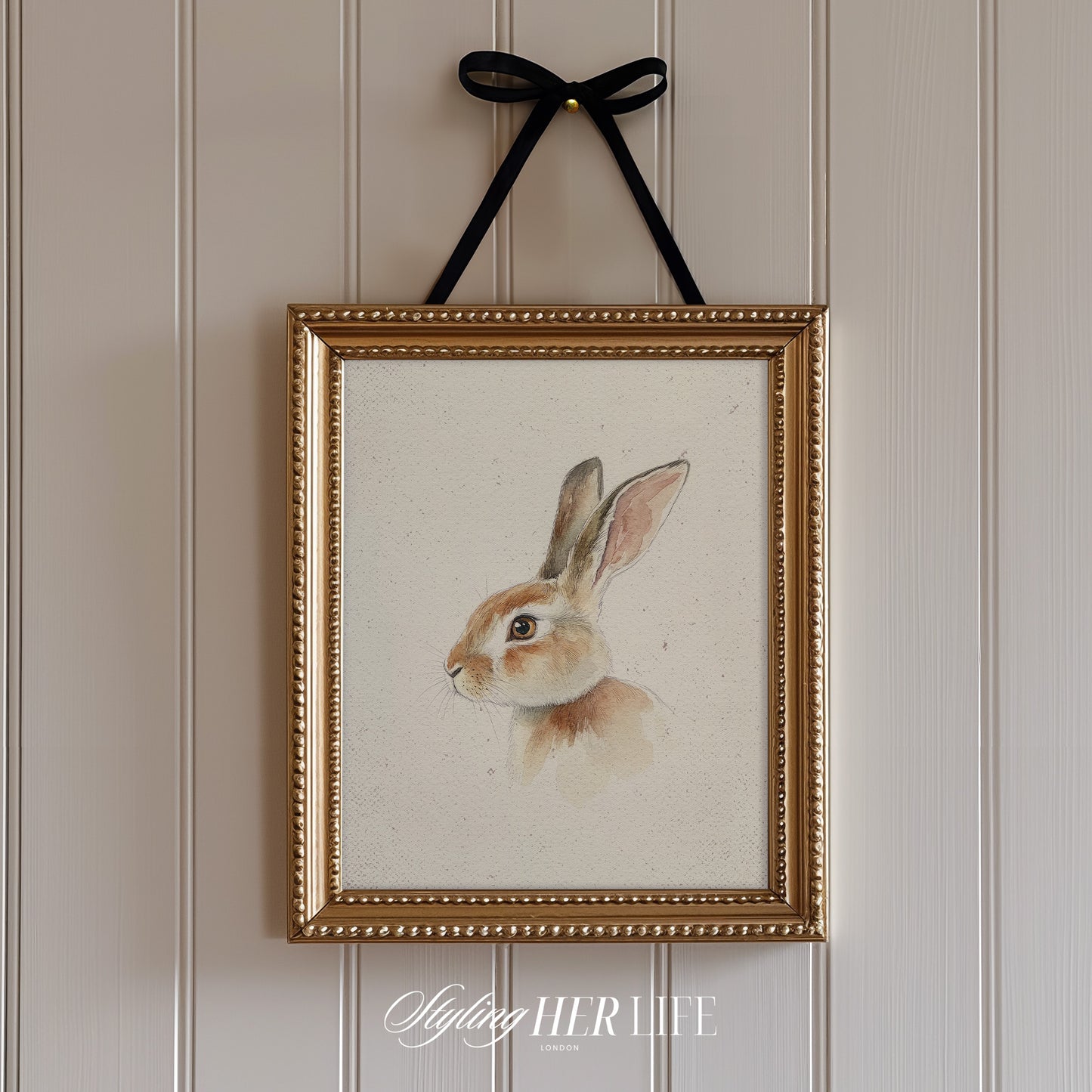 Rabbit Sketch Digital Art Print | IN061