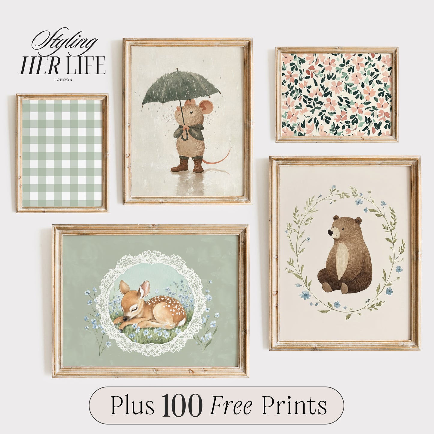 Vintage Nursery Art Prints | PRINTABLE ART | GW027