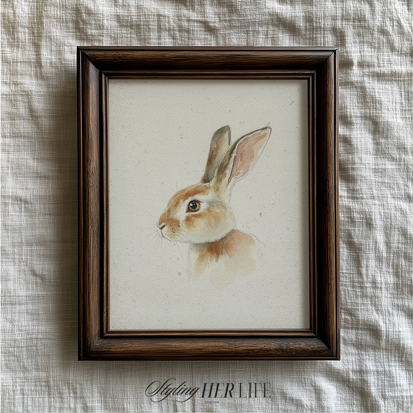 Rabbit Sketch Digital Art Print | IN061