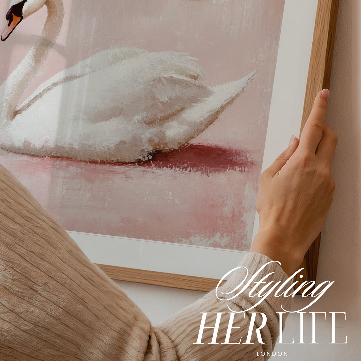 Vintage Swan Art Print | PRINTABLE ART | Digital Download
