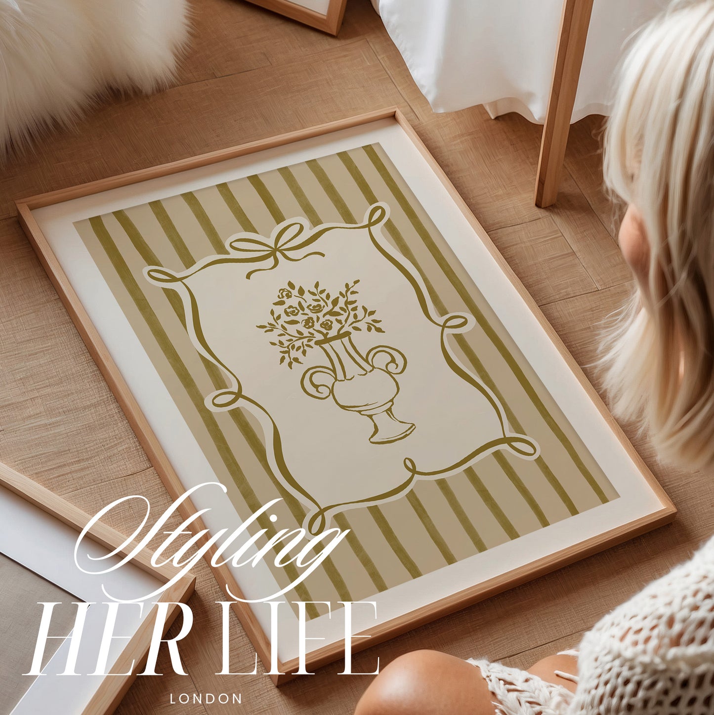 Trendy Flower Art Print | PRINTABLE ART | Digital Download