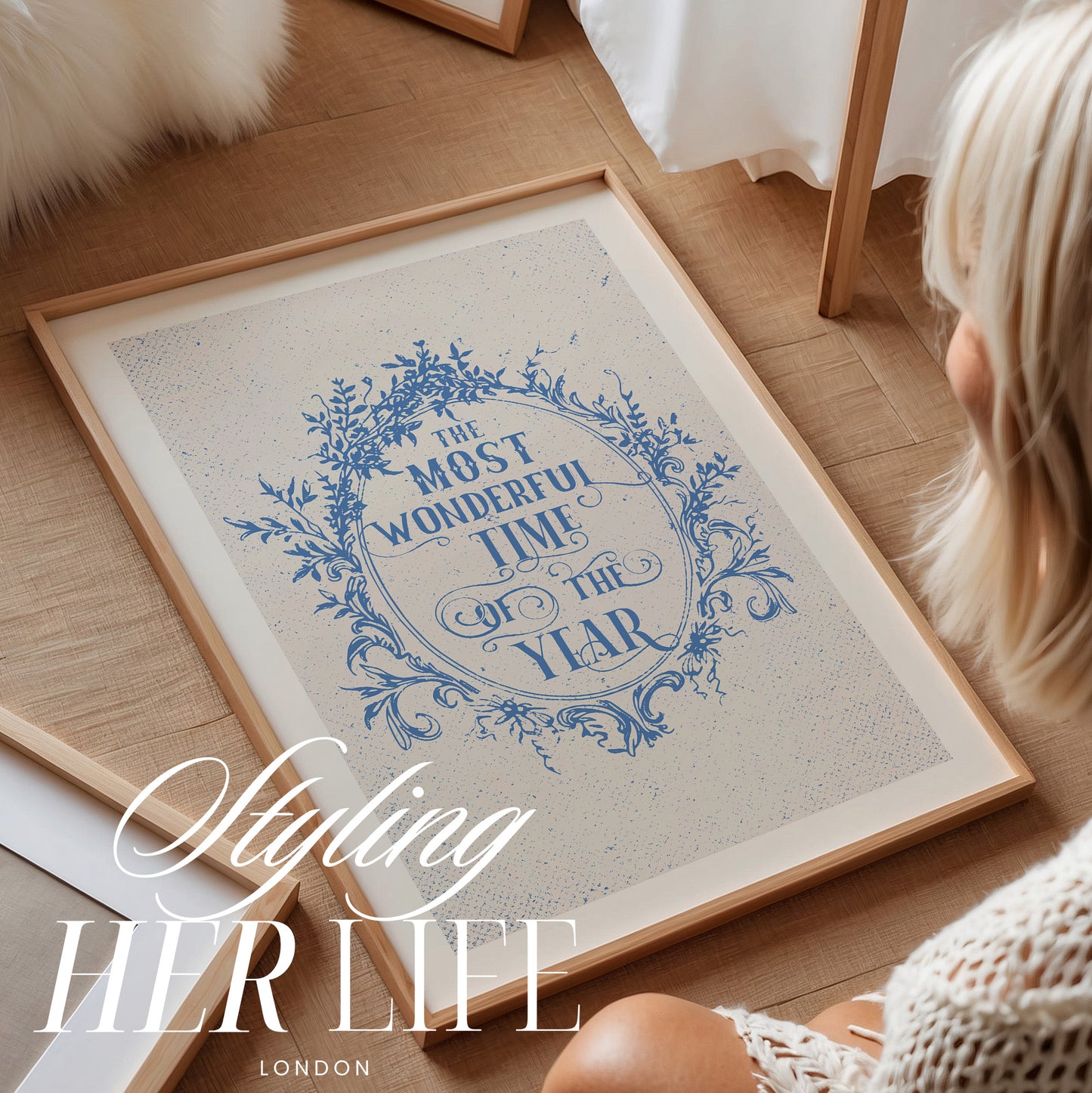 Vintage Christmas Art Print | PRINTABLE ART | Digital Download