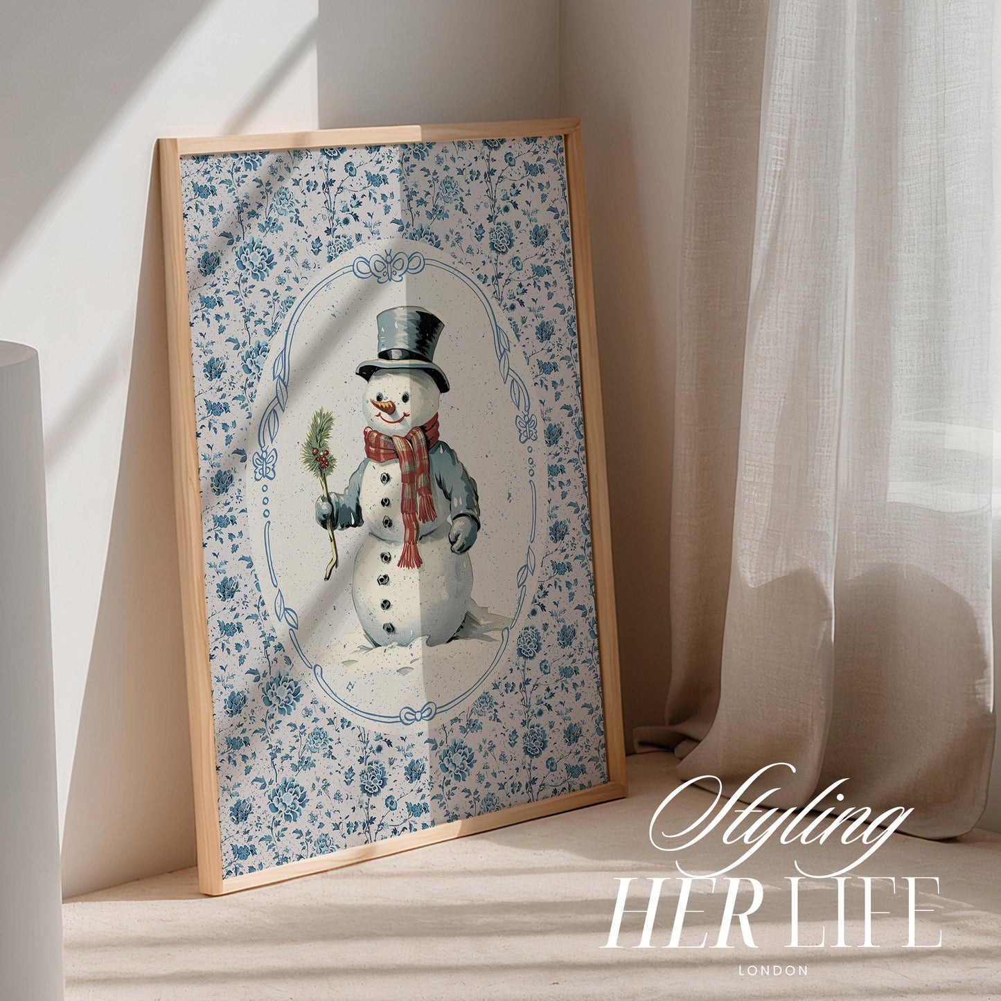 Vintage Christmas Digital Print