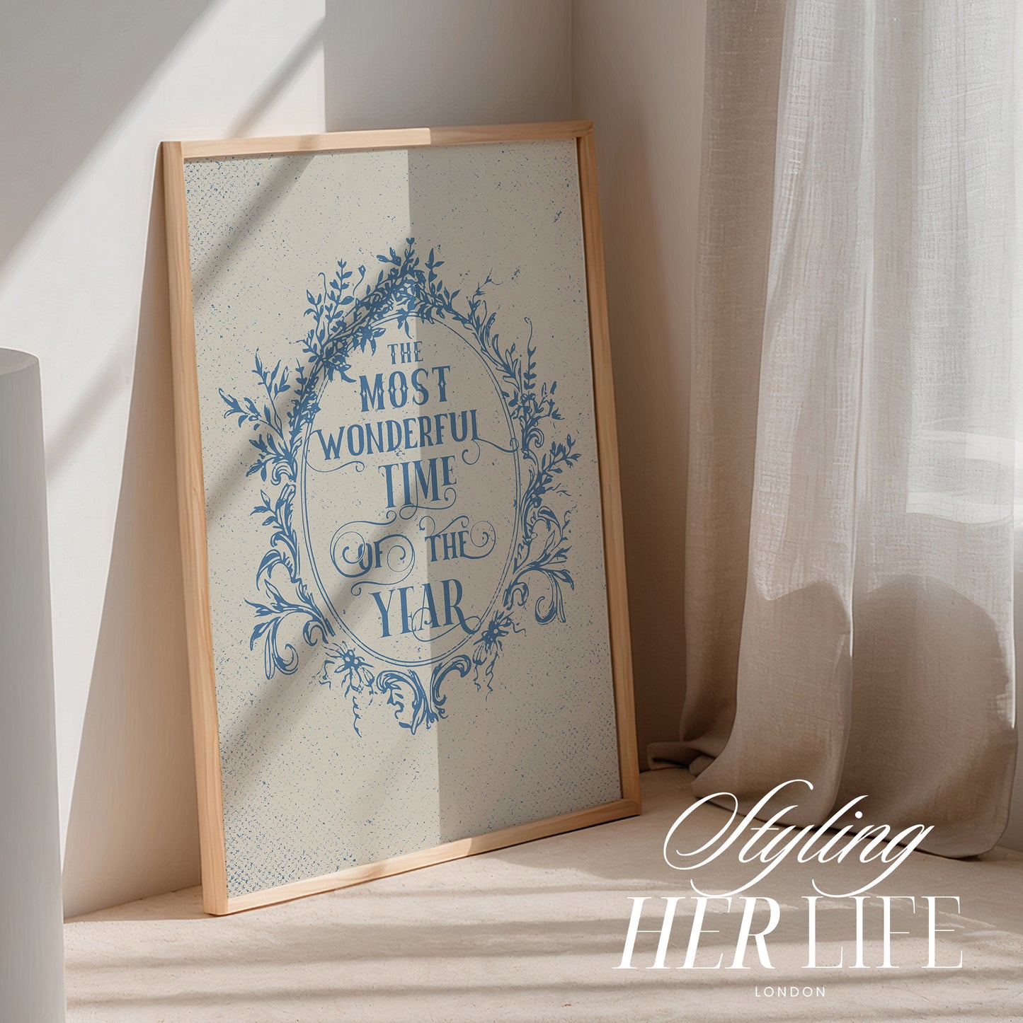 Vintage Christmas Art Print | PRINTABLE ART | Digital Download