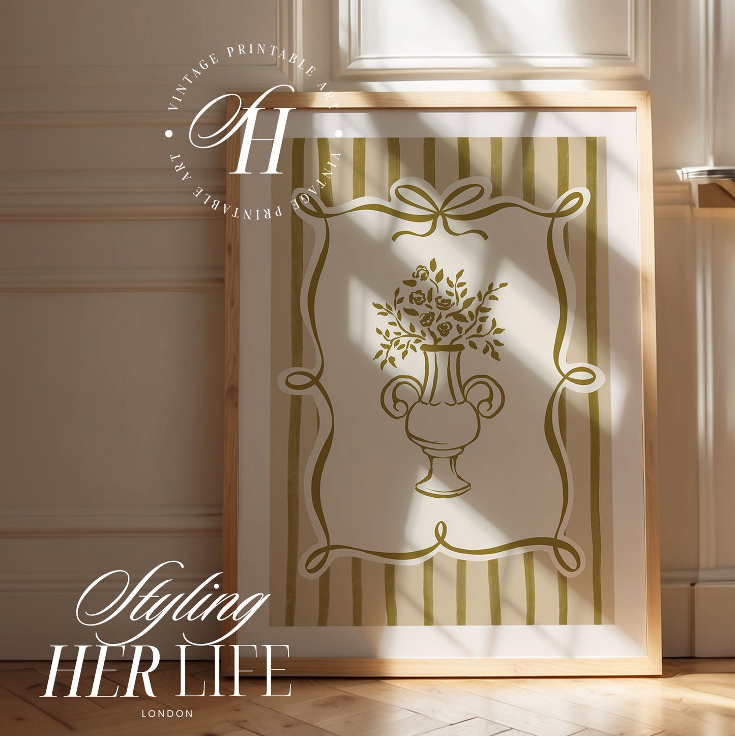Trendy Flower Art Print | PRINTABLE ART | Digital Download