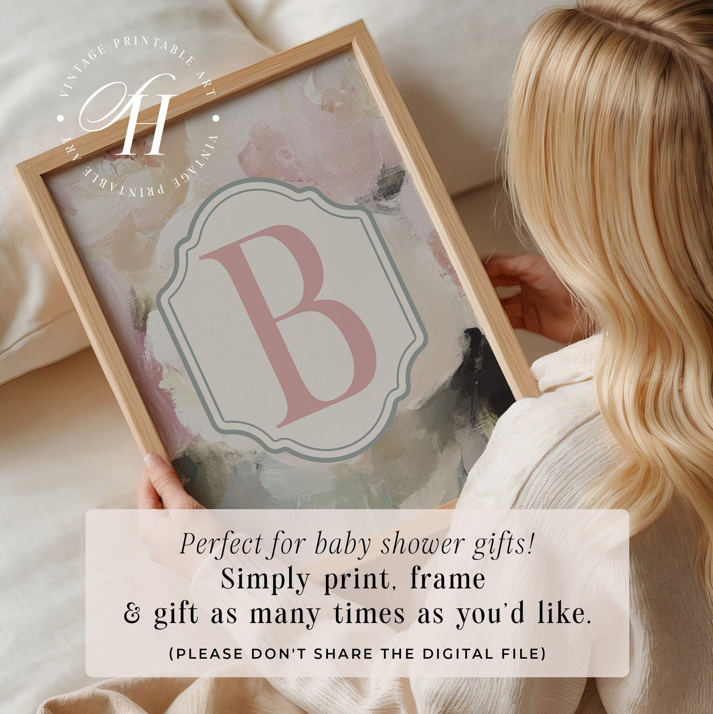 Letter Nursery Art Prints | PRINTABLE ART | Digital Download