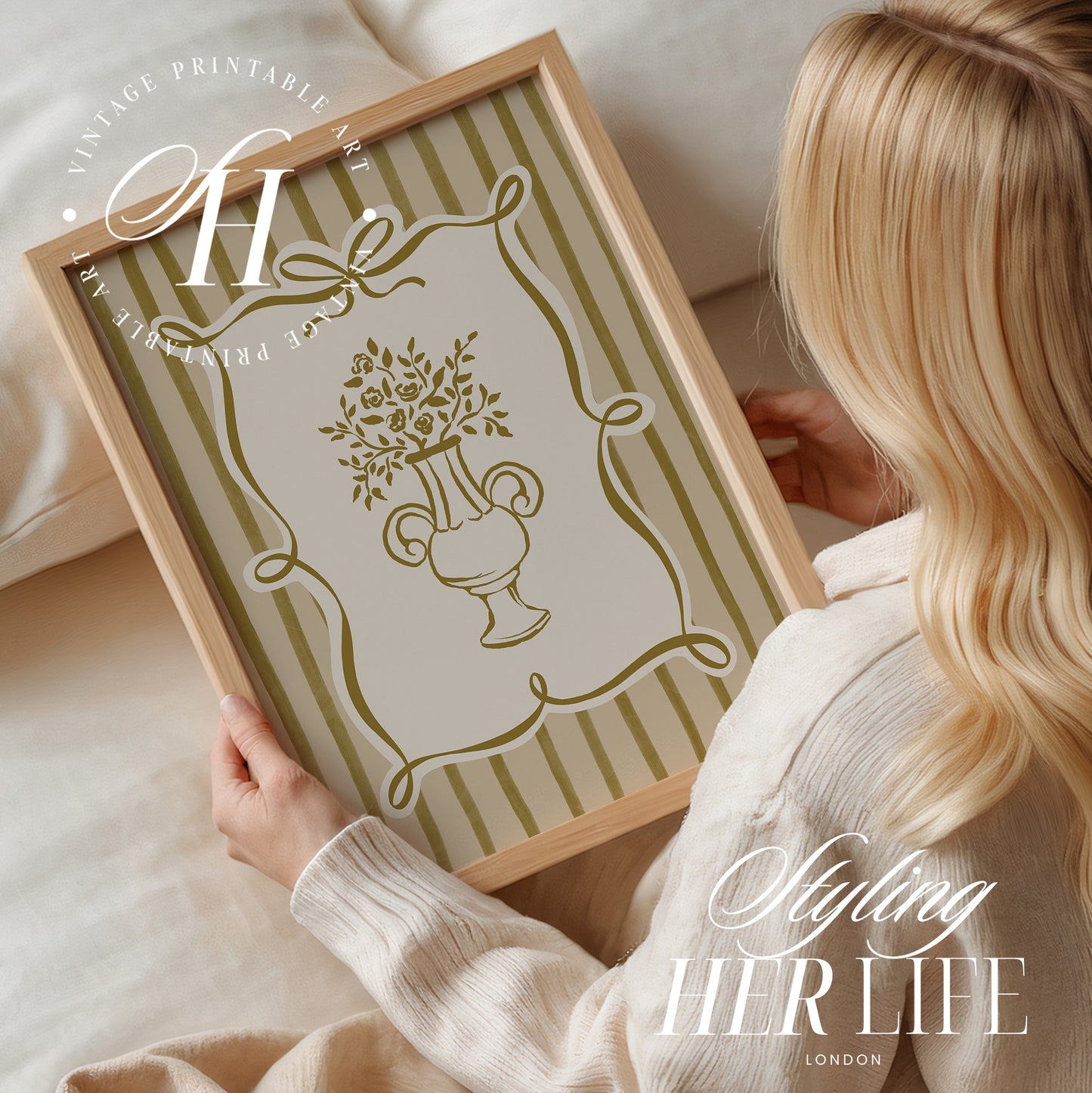 Trendy Flower Art Print | PRINTABLE ART | Digital Download