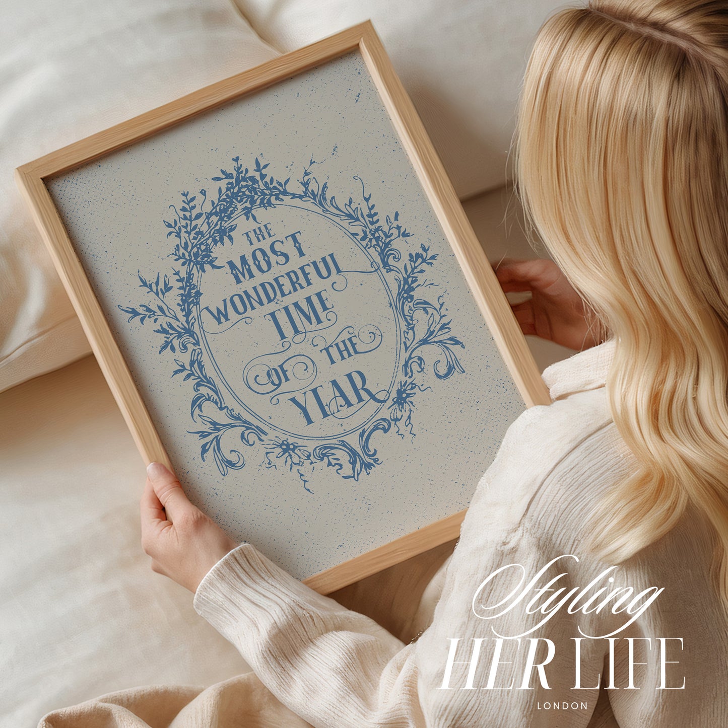 Vintage Christmas Art Print | PRINTABLE ART | Digital Download