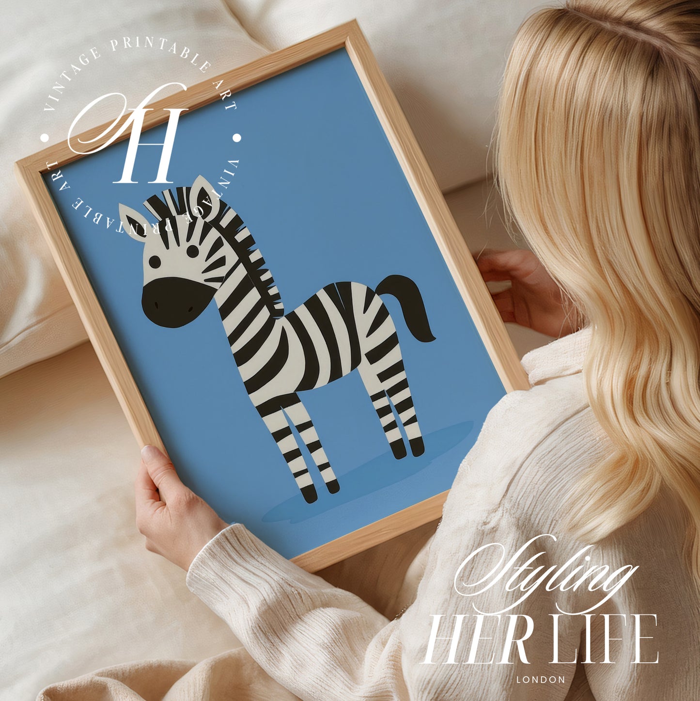 Blue Nursery Digital Prints