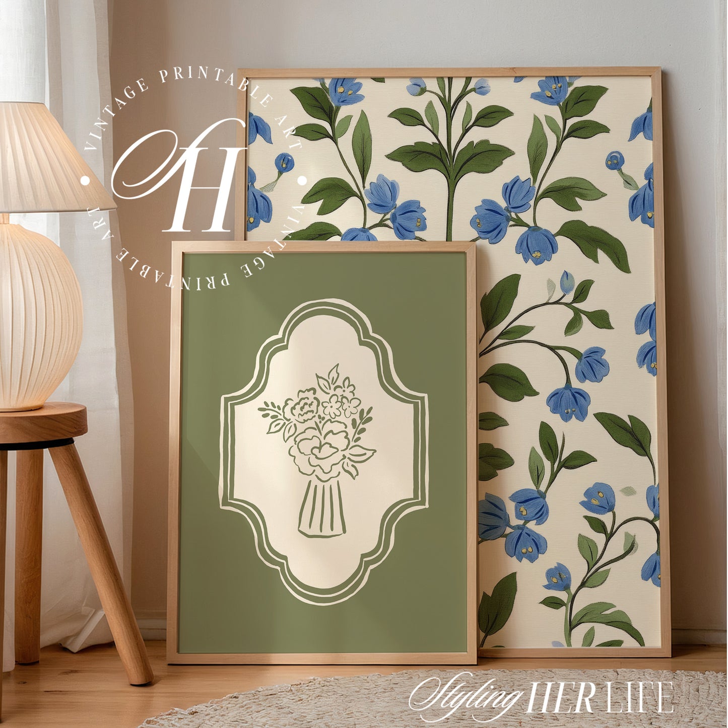 Trendy Flower Art Prints | PRINTABLE ART | Digital Download