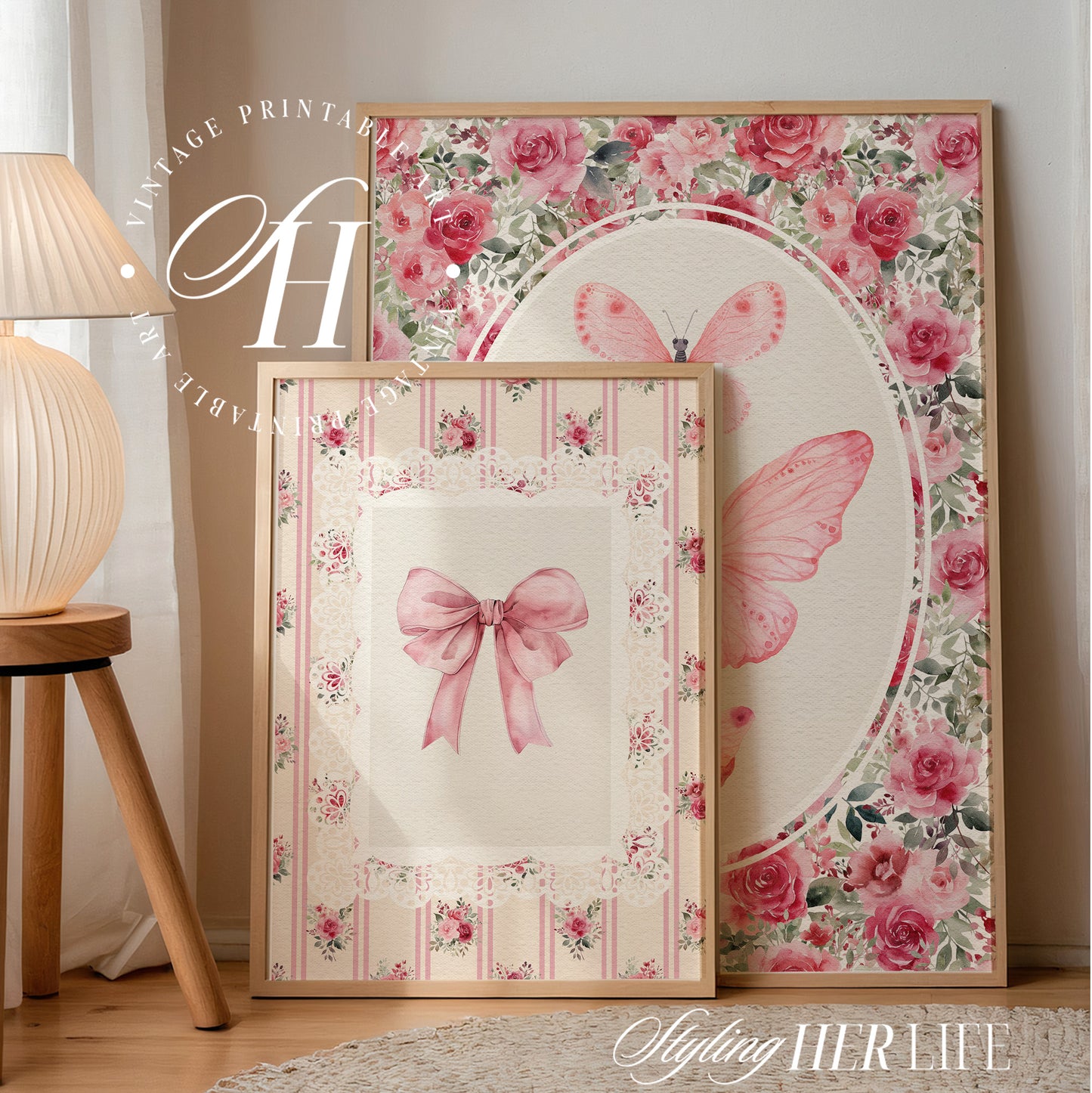 Vintage Bow Art Print | PRINTABLE ART | Digital Download