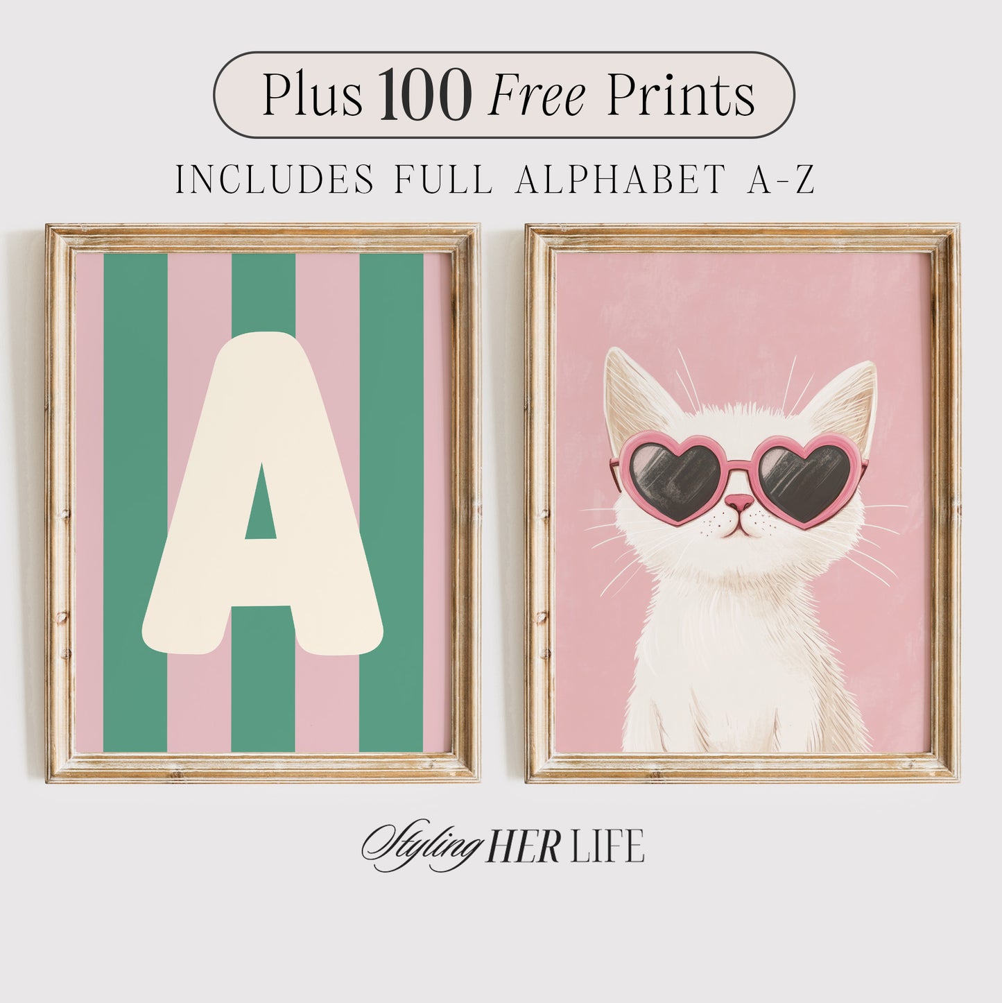 Kitten Nursery Art Prints | PRINTABLE ART | Digital Download
