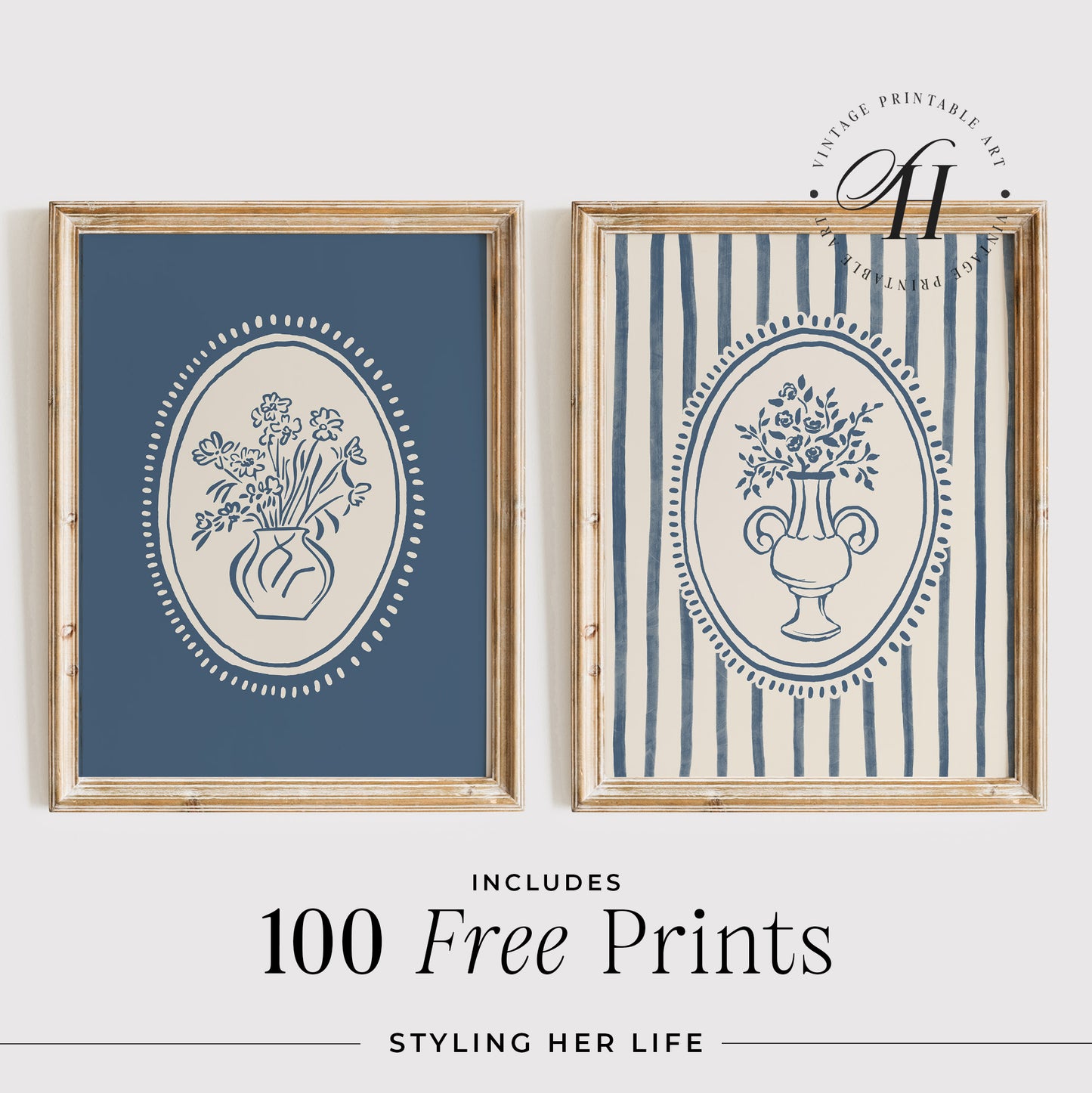 Trendy Flower Art Prints | PRINTABLE ART | Digital Download