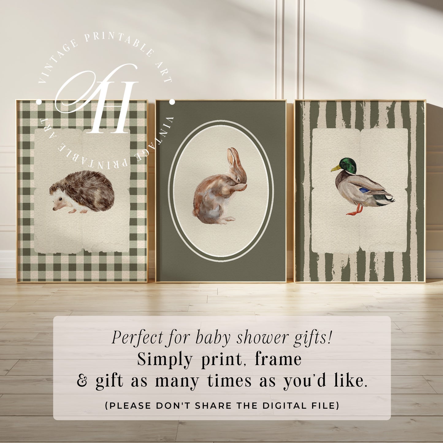 Vintage Nursery Art Prints | PRINTABLE ART | Digital Download