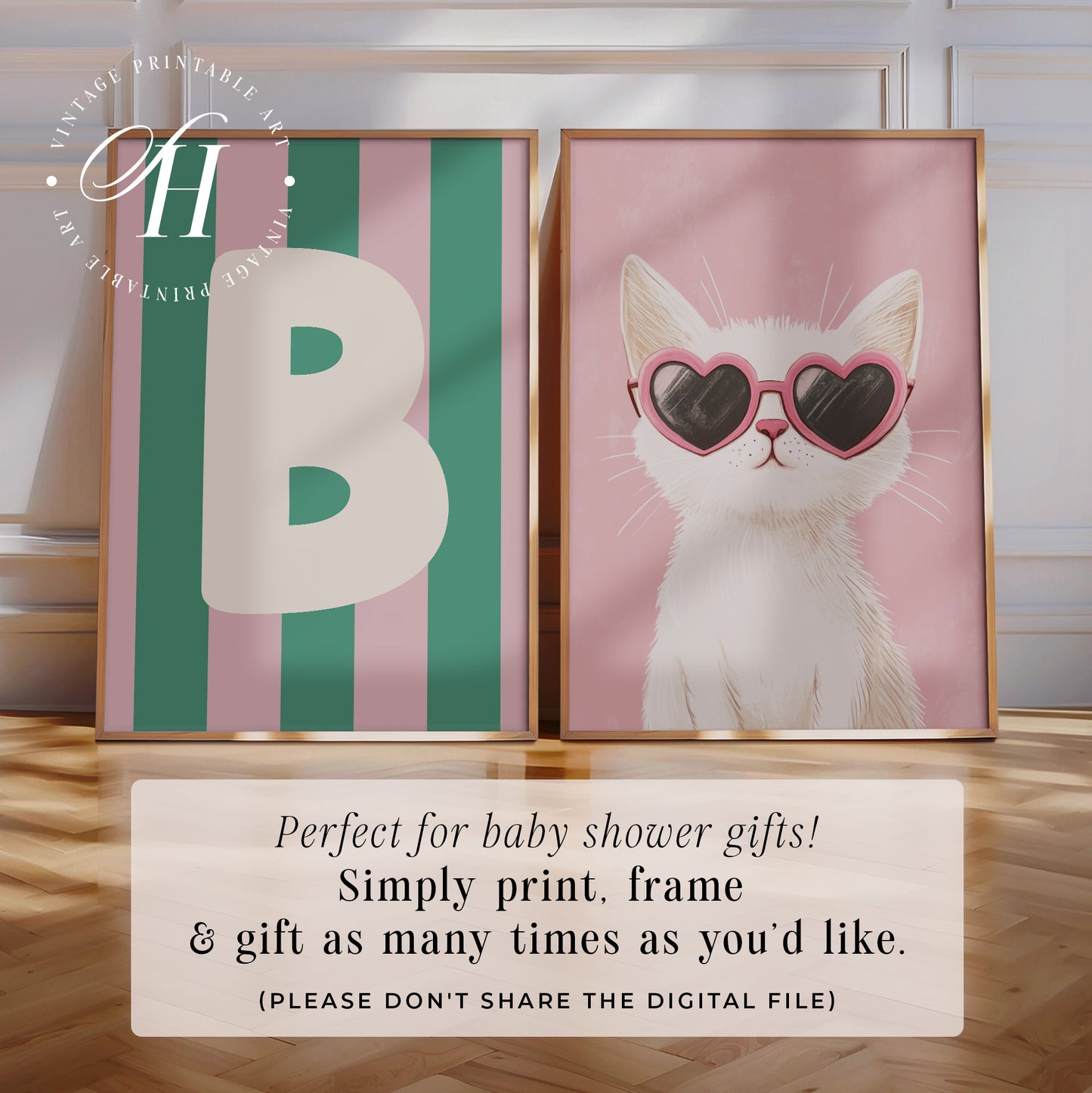 Kitten Nursery Art Prints | PRINTABLE ART | Digital Download
