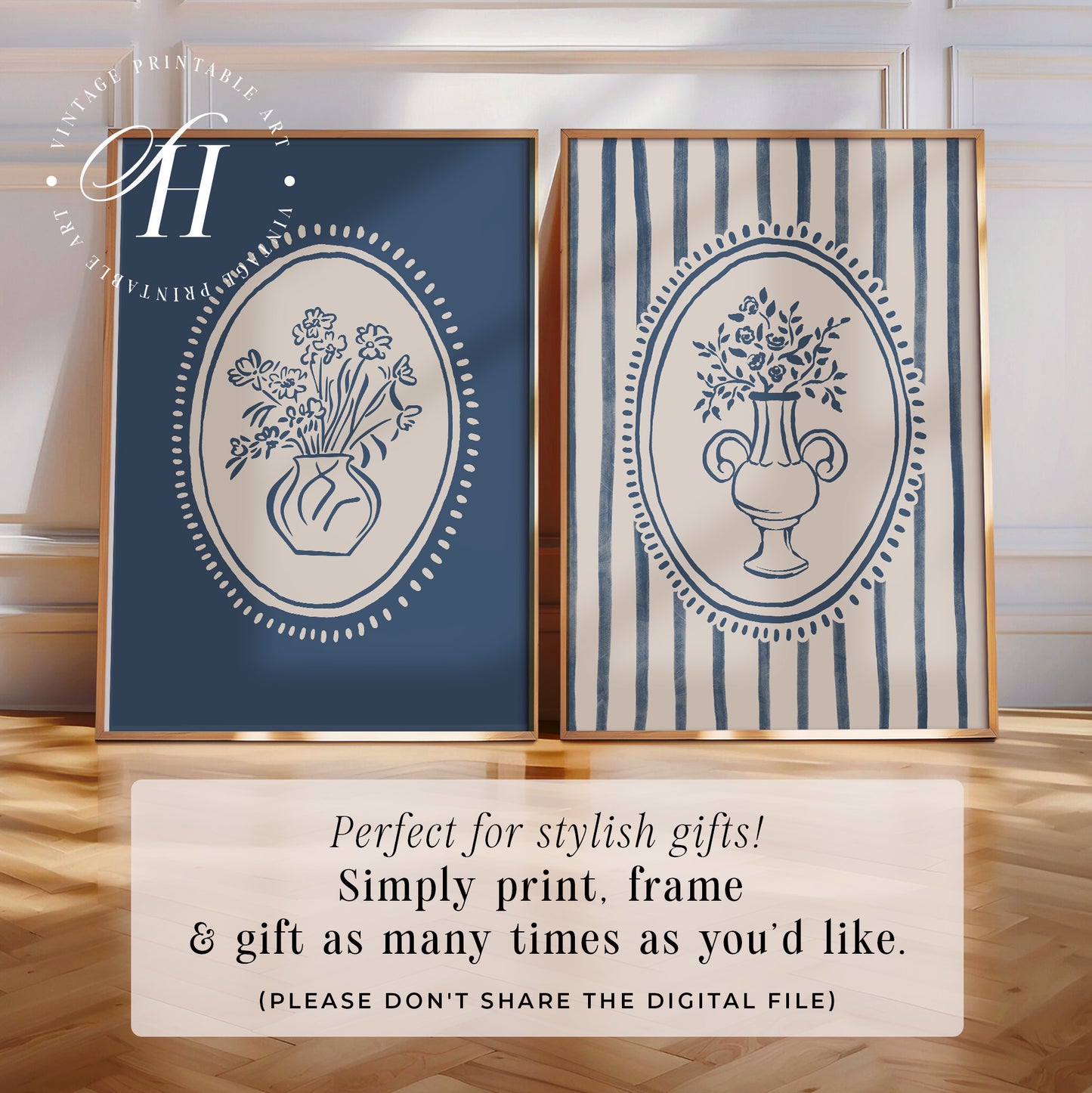 Trendy Flower Art Prints | PRINTABLE ART | Digital Download