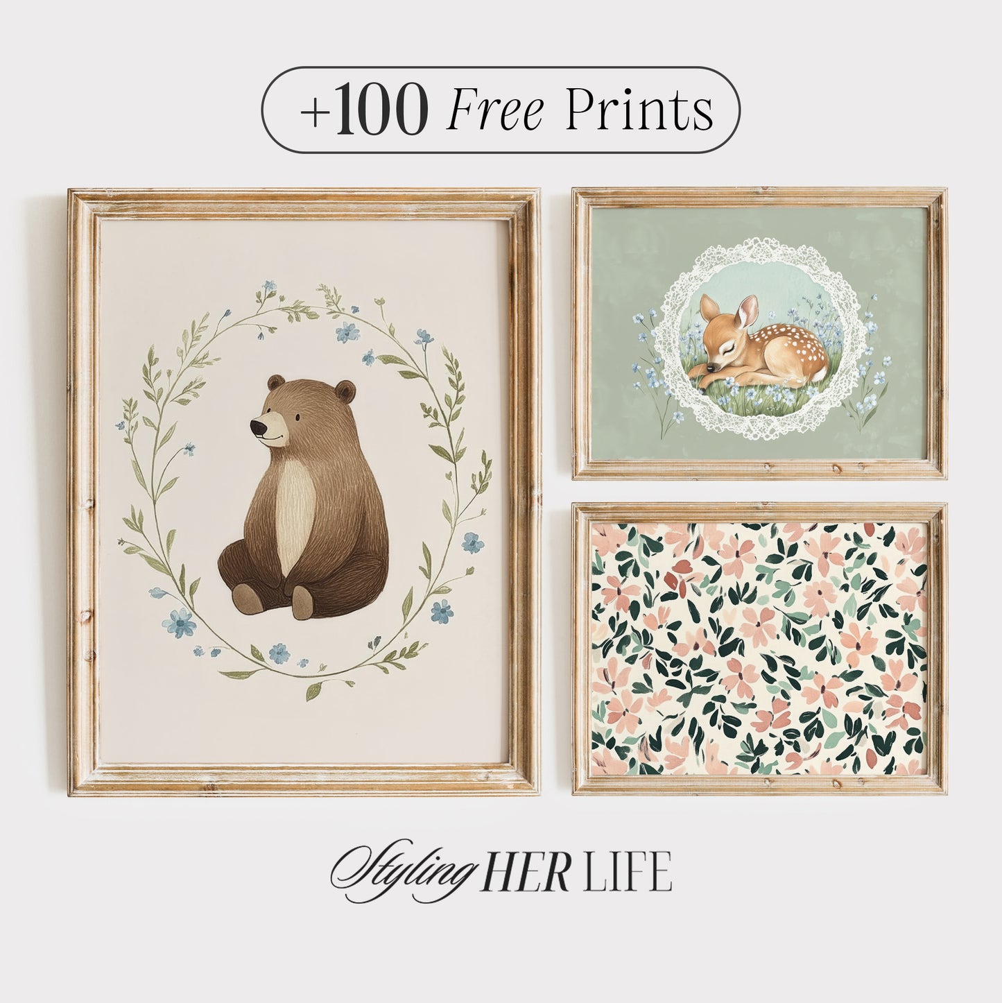 Vintage Nursery Art Prints | PRINTABLE ART | GW027
