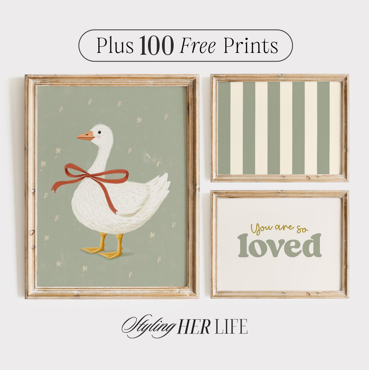 Goose Nursery Digital Prints