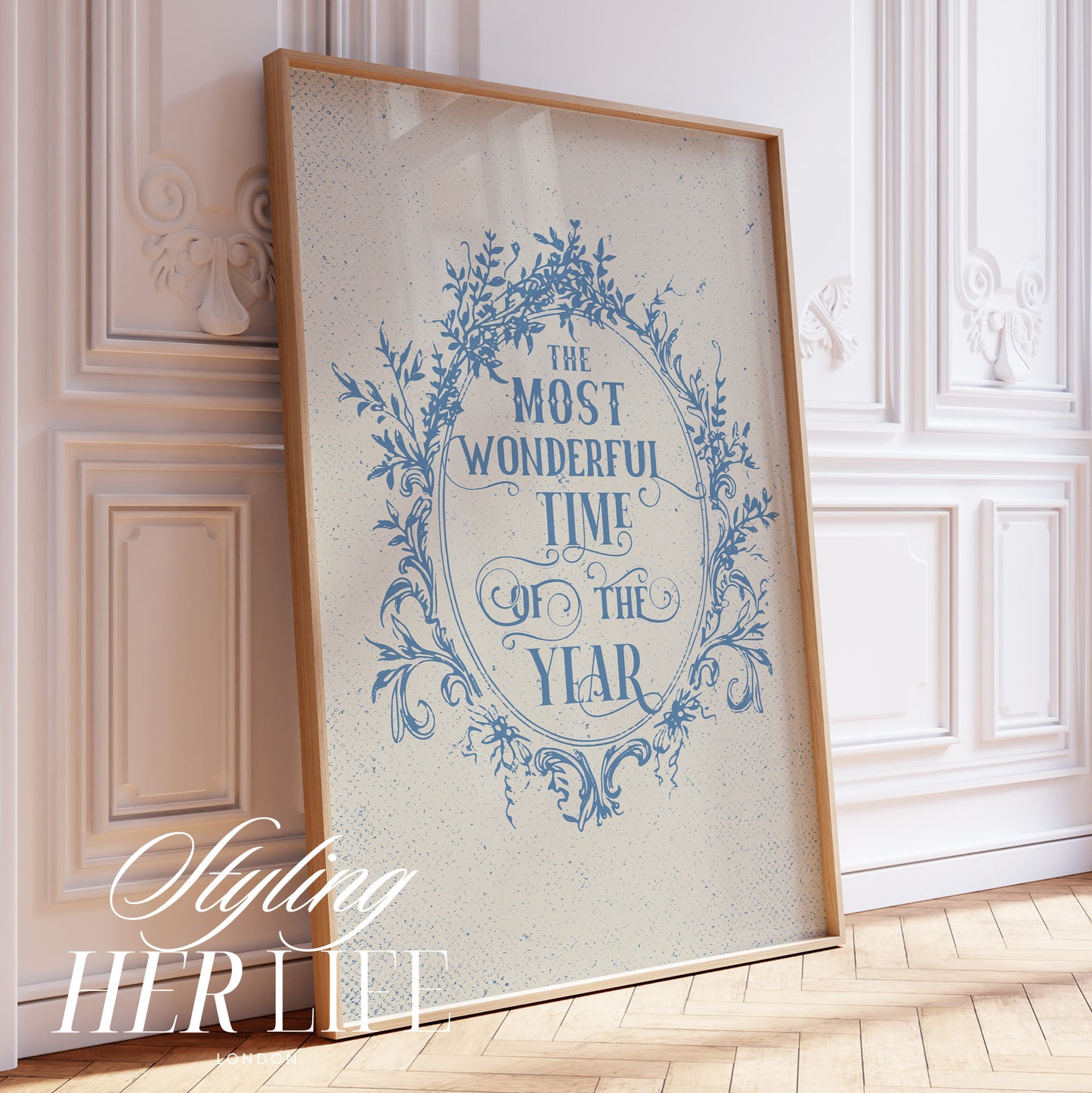 Vintage Christmas Art Print | PRINTABLE ART | Digital Download