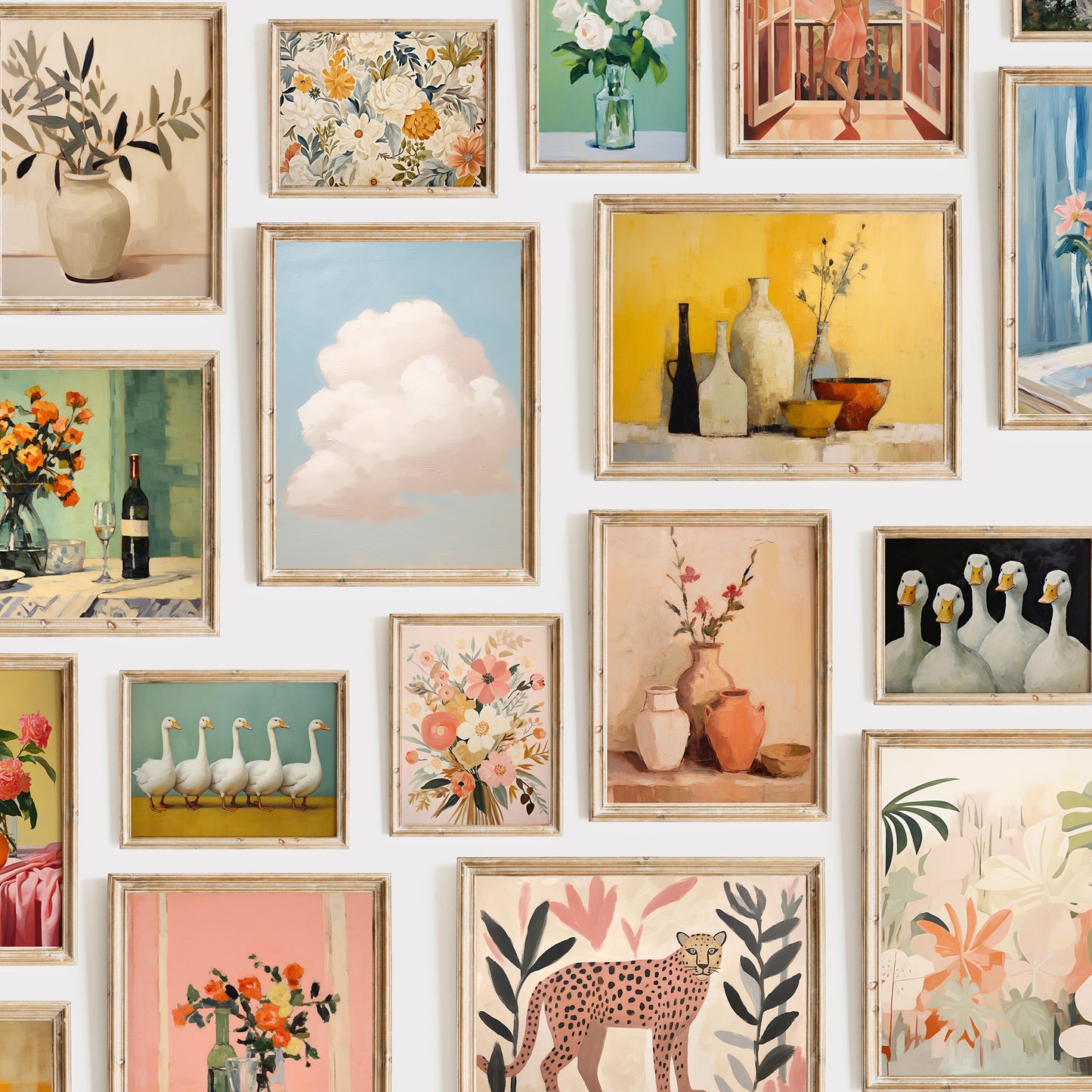 90+ Muted Eclectic Art Prints | PRINTABLE ART | MB003