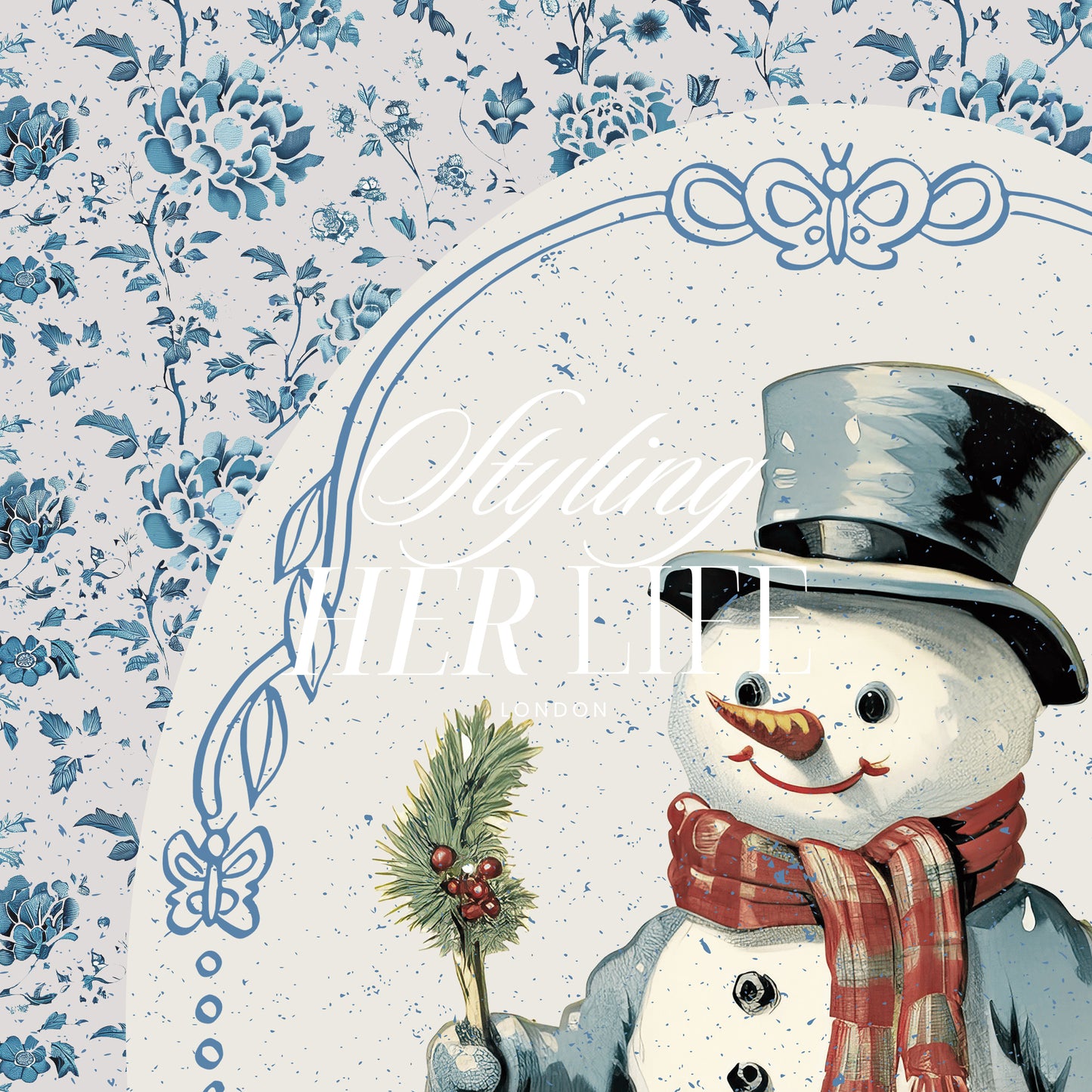 Vintage Christmas Digital Print