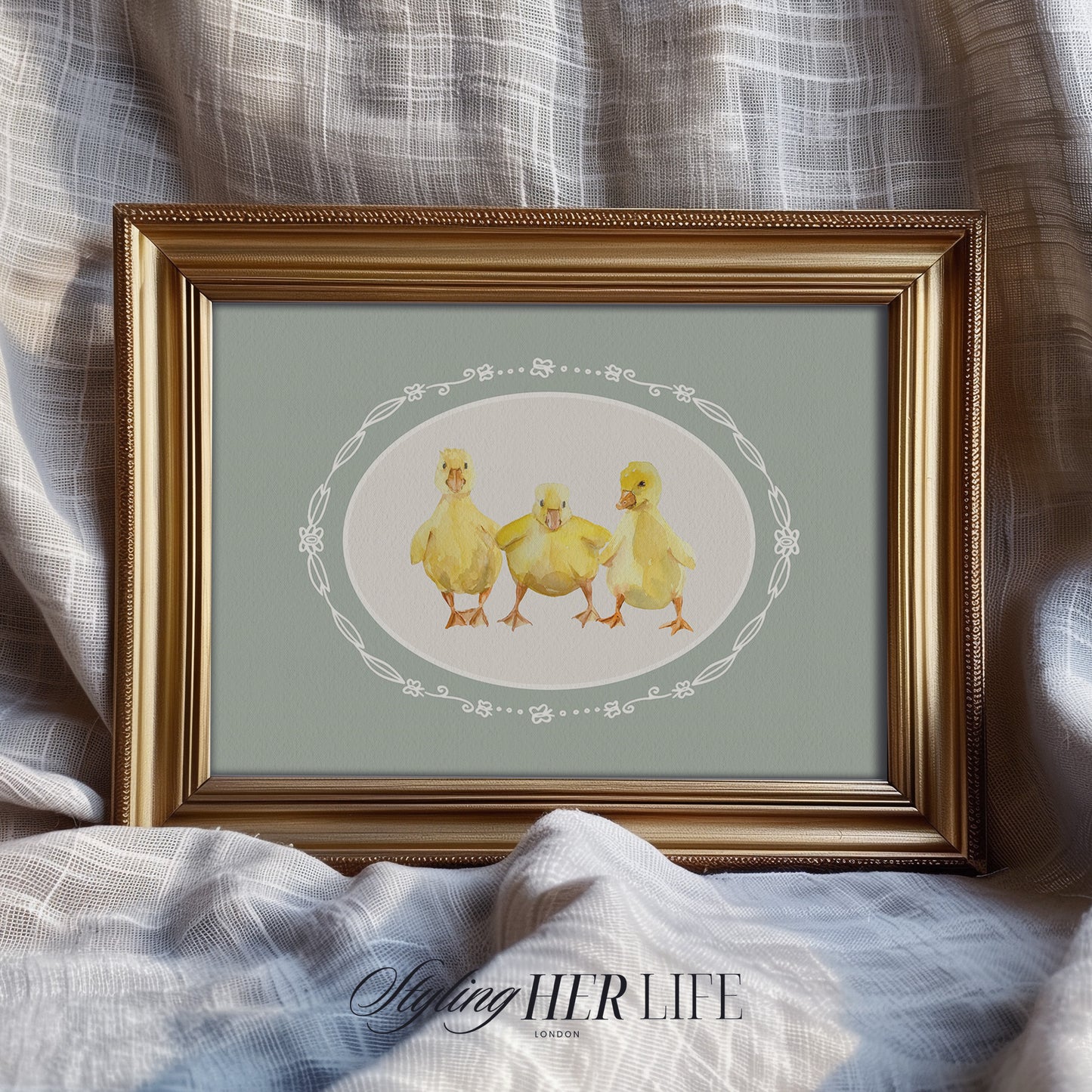 Chicks Sketch Digital Art Print | IN060