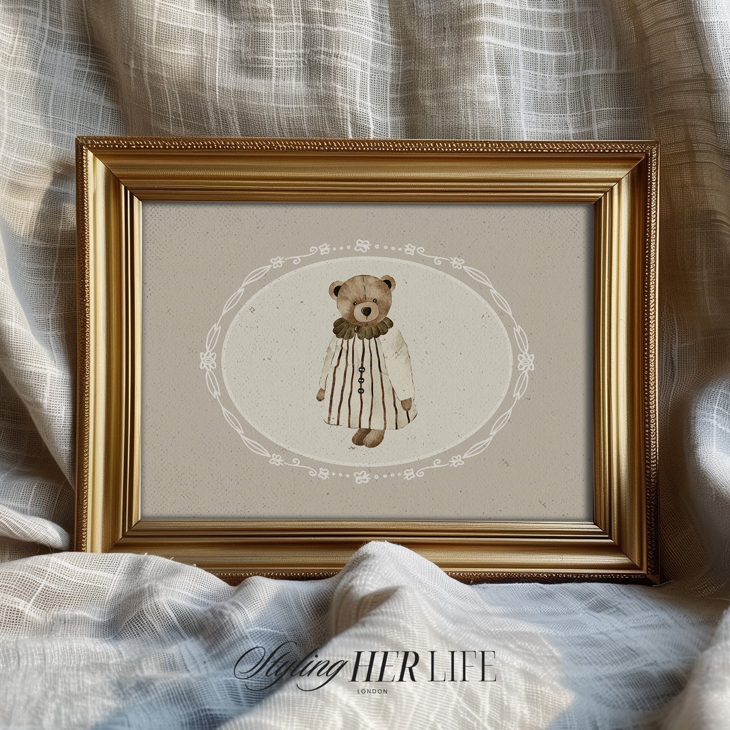 Teddy Bear Digital Art Print | IN050
