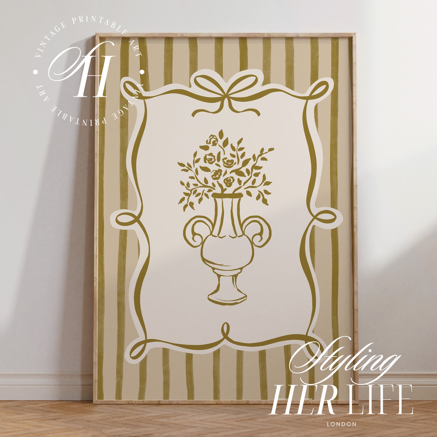 Trendy Flower Art Print | PRINTABLE ART | Digital Download