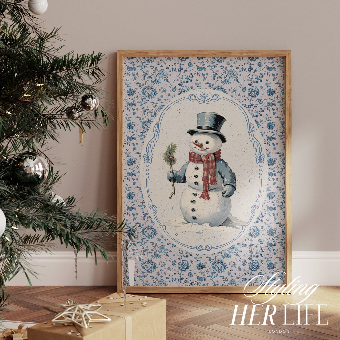 Vintage Christmas Digital Print