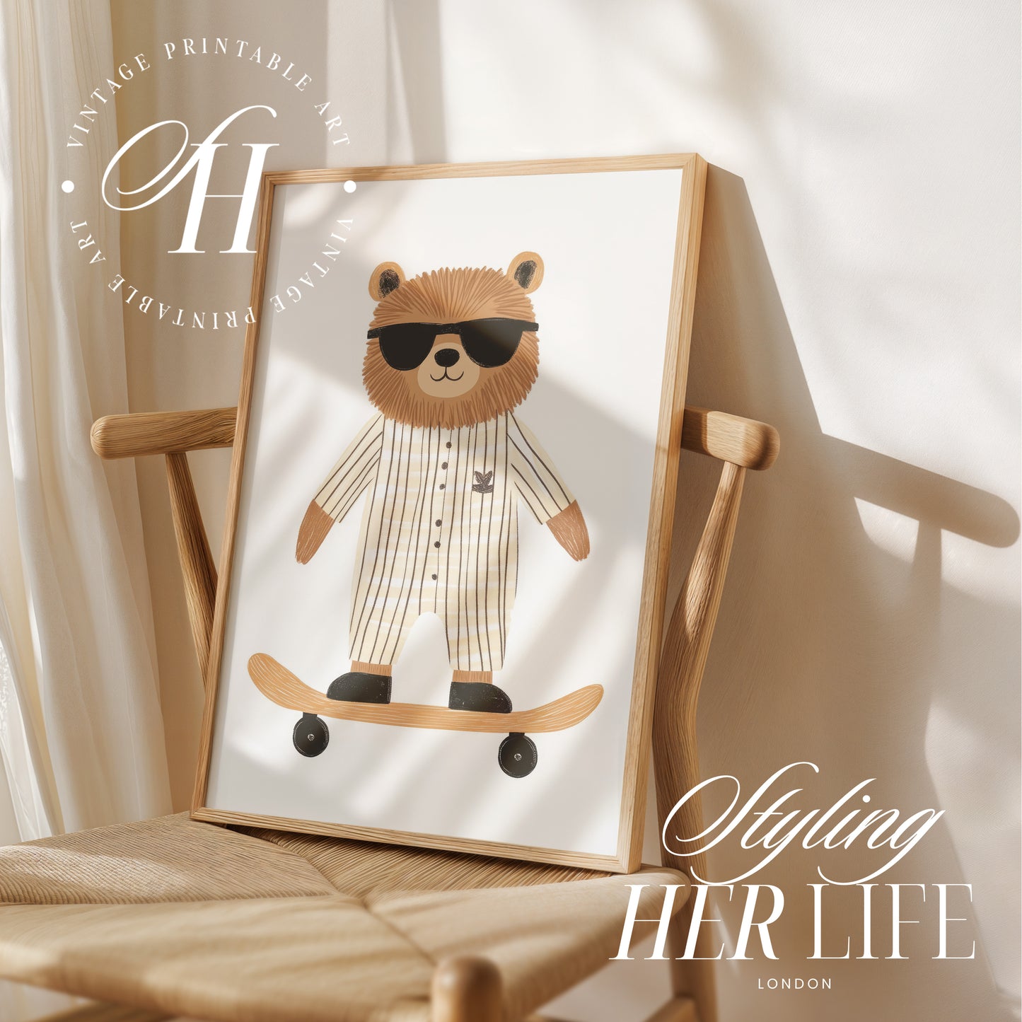 Bear Nursery Digital Prints | S2001