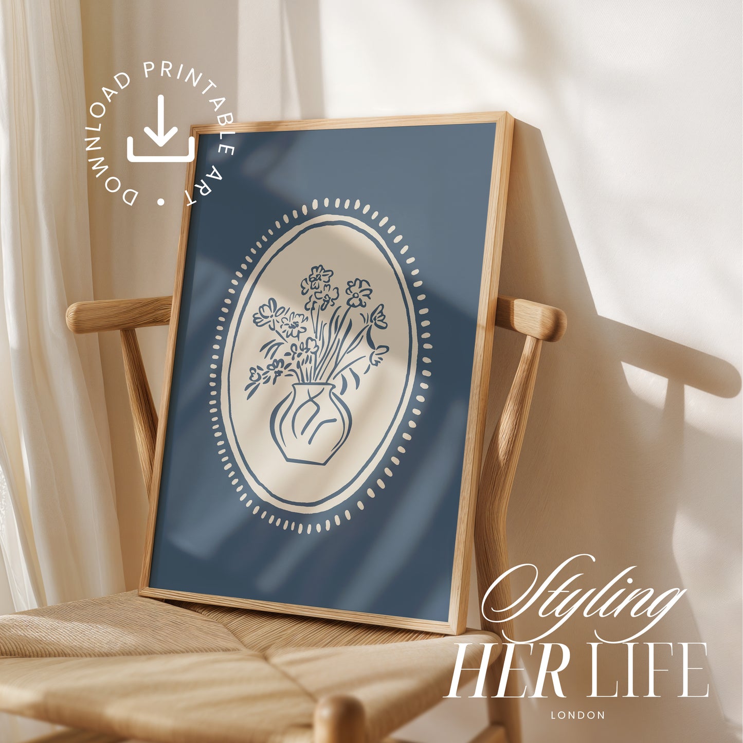 Trendy Flower Art Prints | PRINTABLE ART | Digital Download