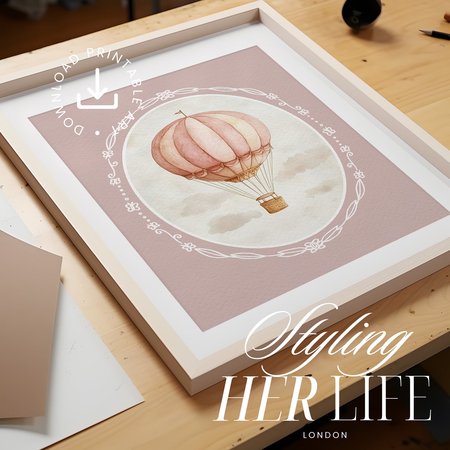 Pink Nursery Art Prints | PRINTABLE ART | Digital Download
