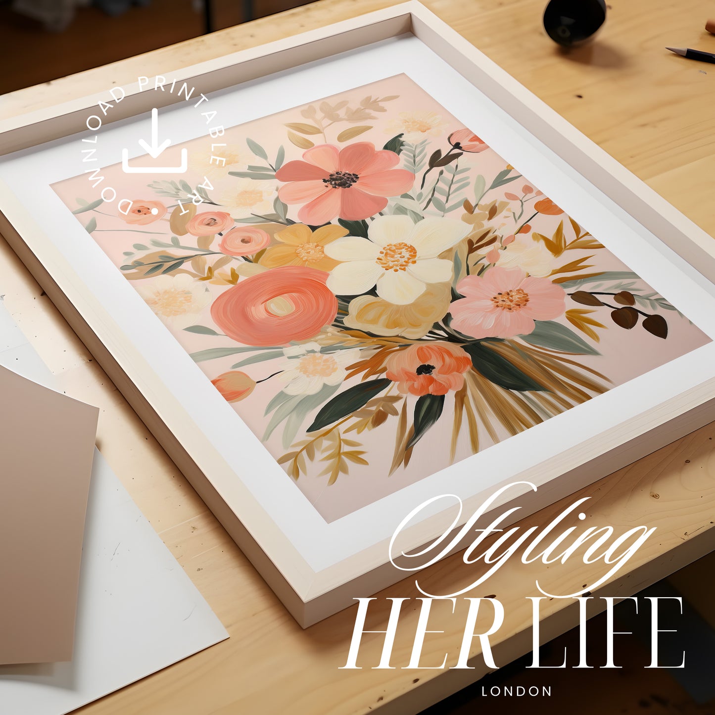90+ Muted Eclectic Art Prints | PRINTABLE ART | MB003