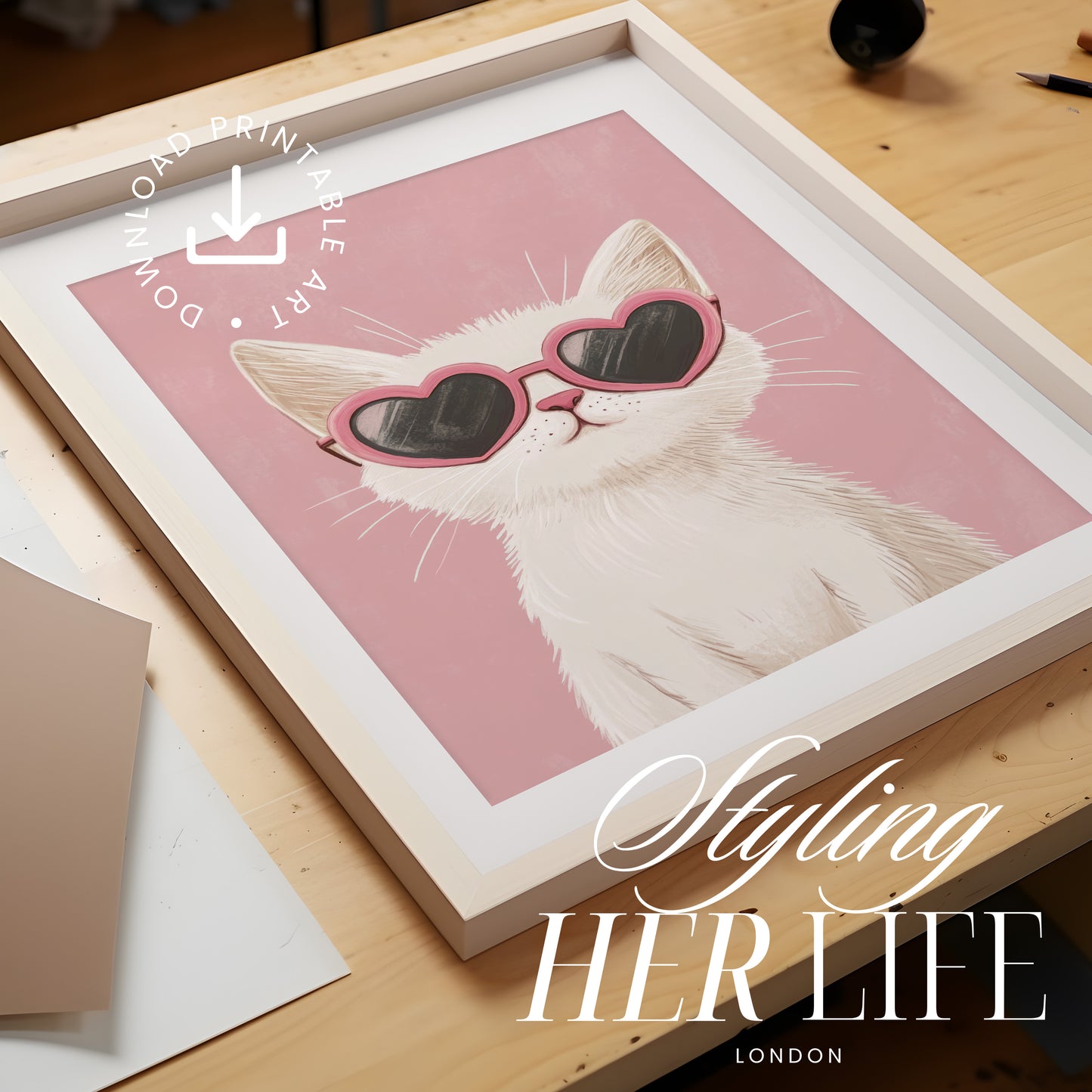 Kitten Nursery Art Prints | PRINTABLE ART | Digital Download