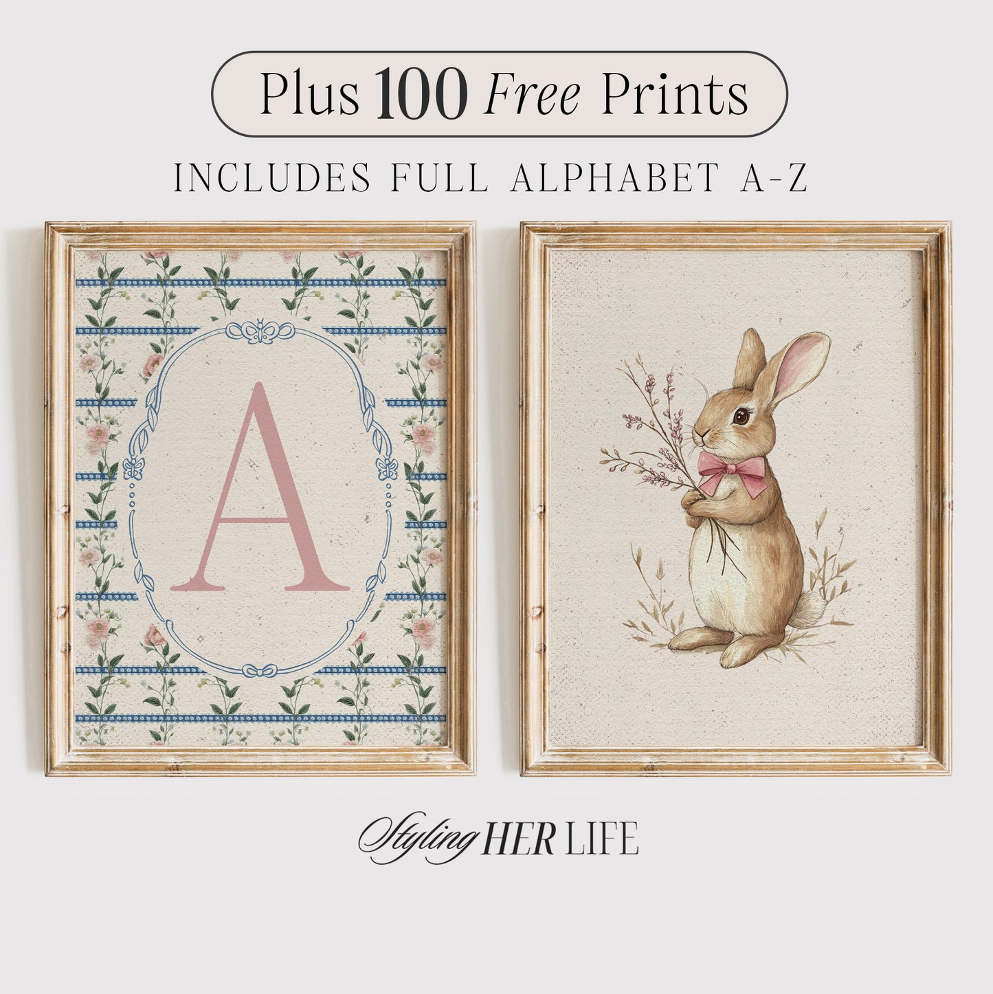 Vintage Nursery Art Print | PRINTABLE ART | Digital Download