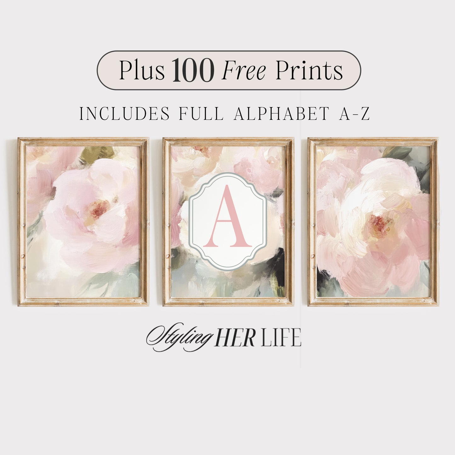 Letter Nursery Art Prints | PRINTABLE ART | Digital Download
