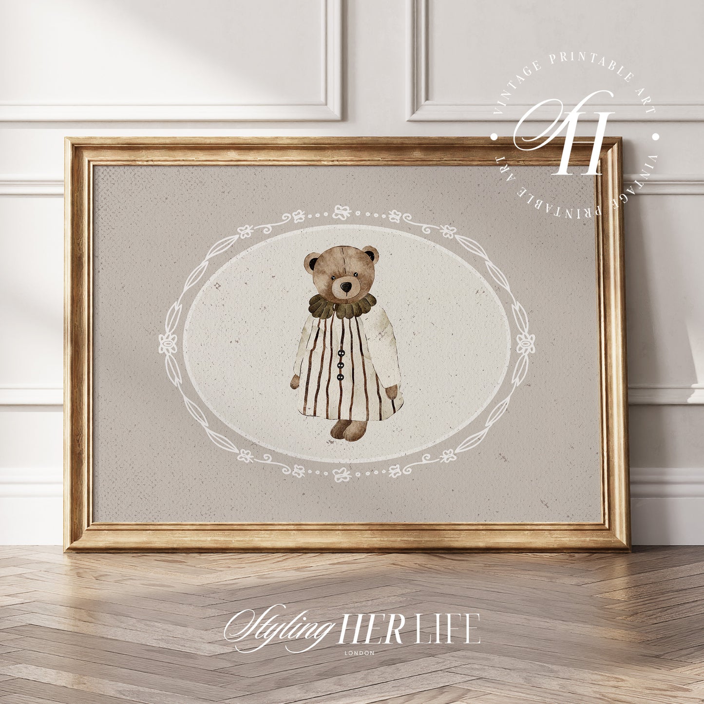 Teddy Bear Digital Art Print | IN050