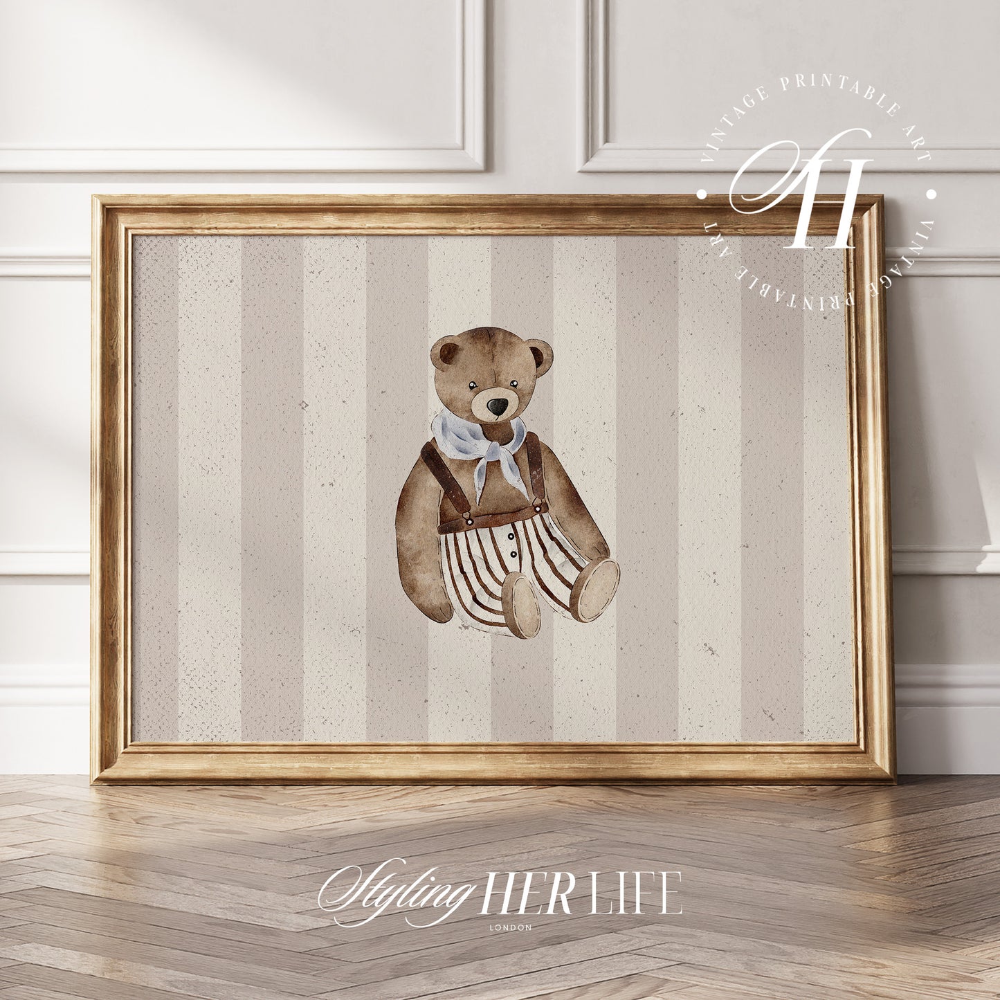 Teddy Bear Digital Art Print | IN051