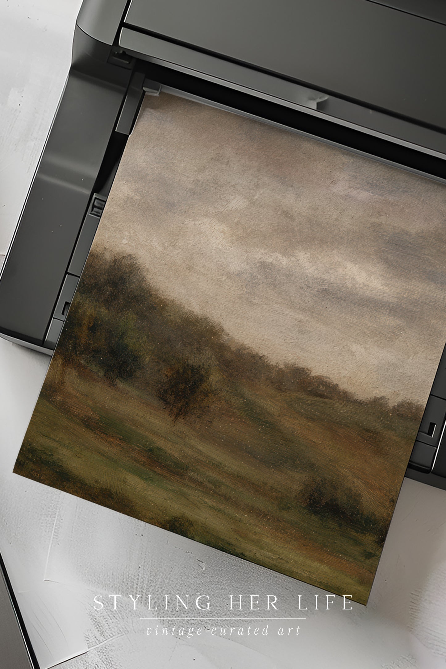 Vintage Landscape Digital Print