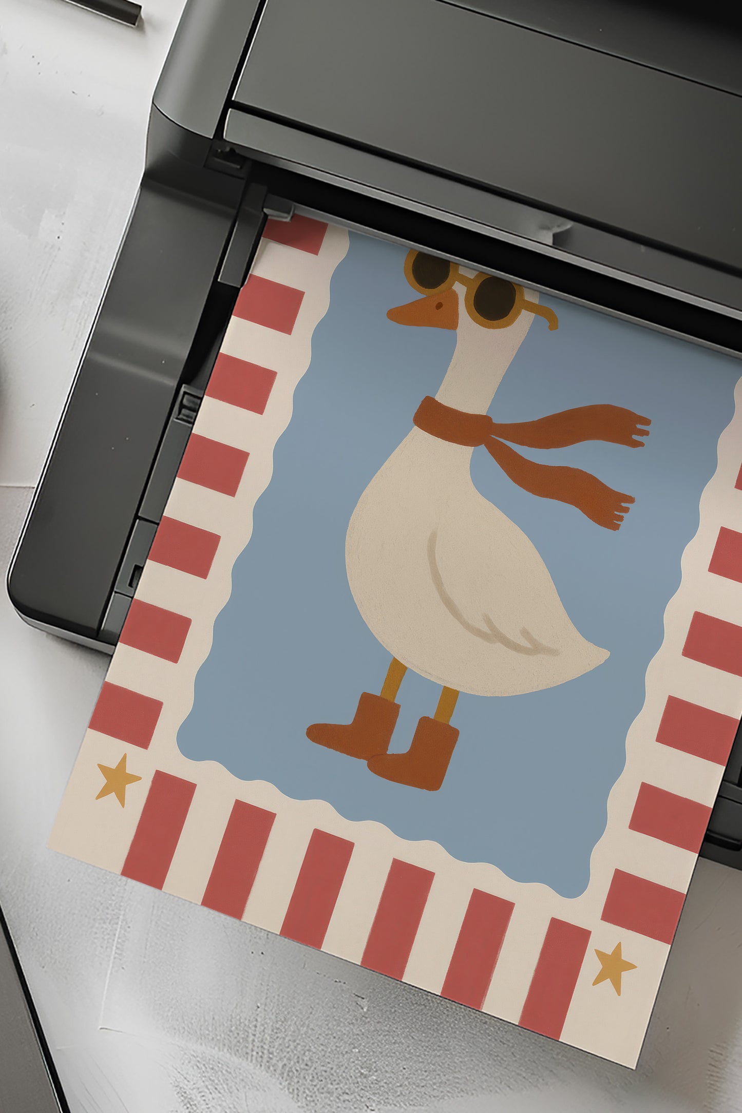 Goose Digital Print