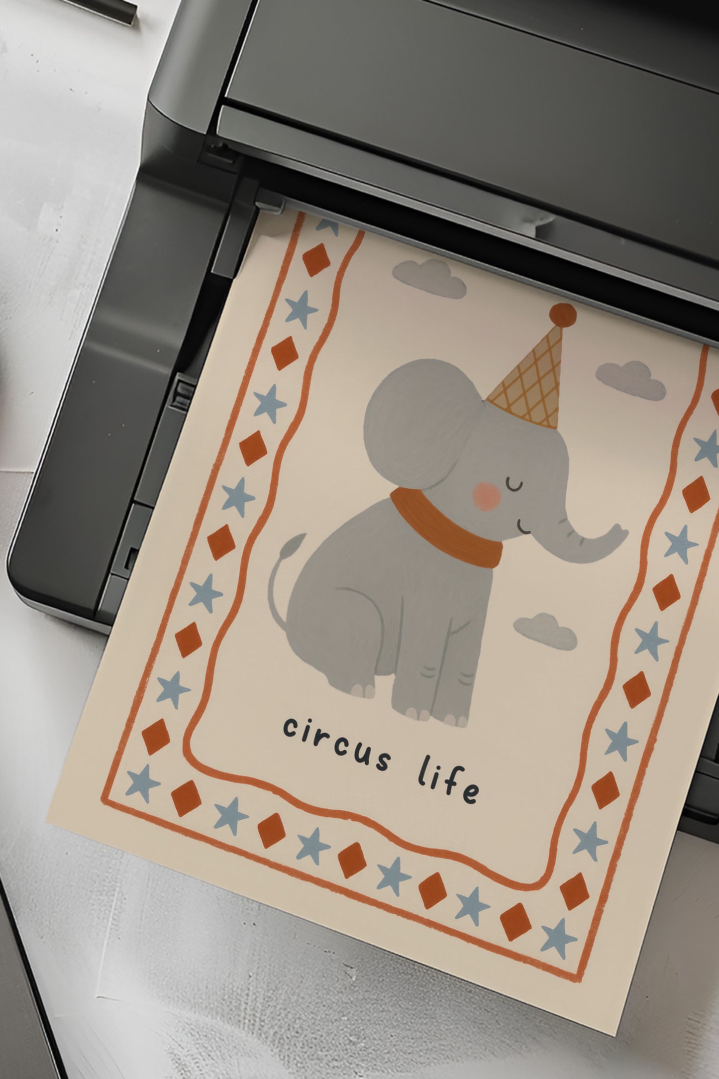 Elephant Digital Print