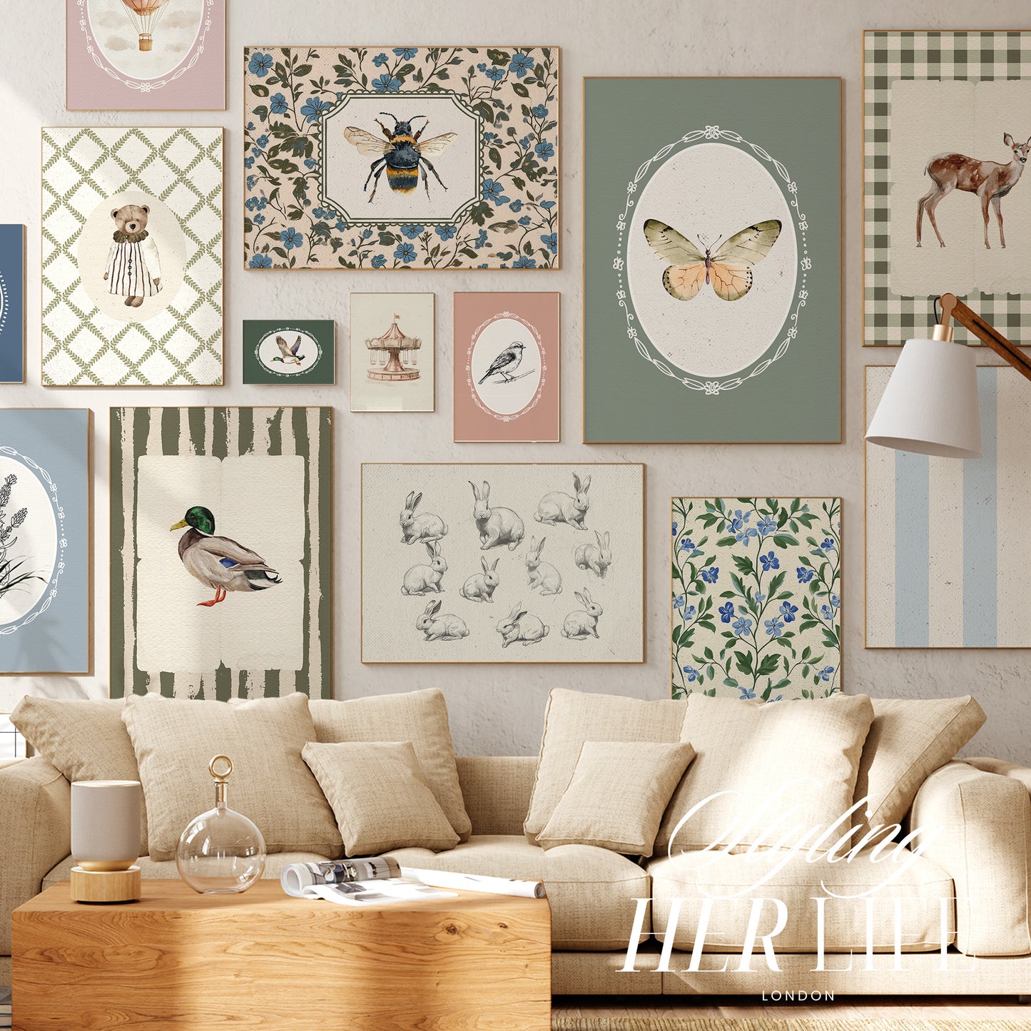 100+ Vintage Nursery Digital Prints | MB017