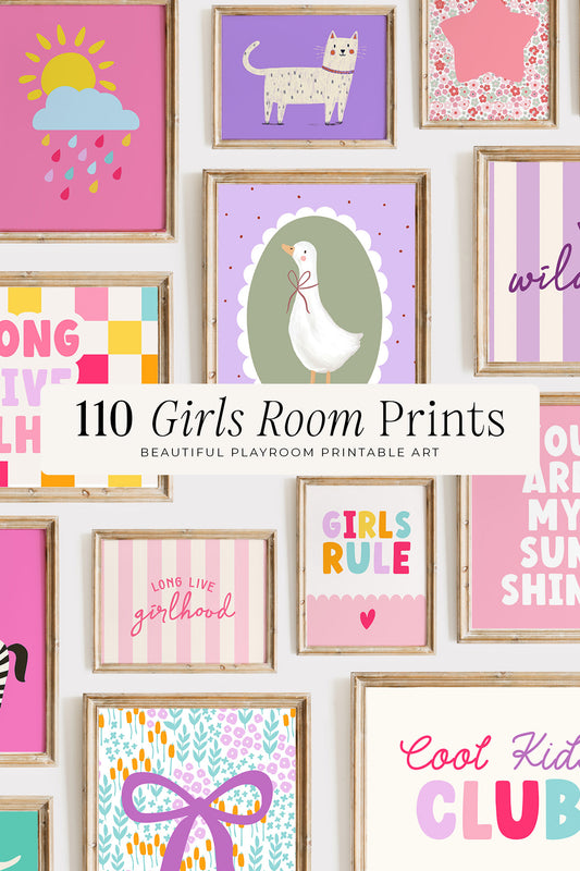 110 Girls Room Prints Bundle