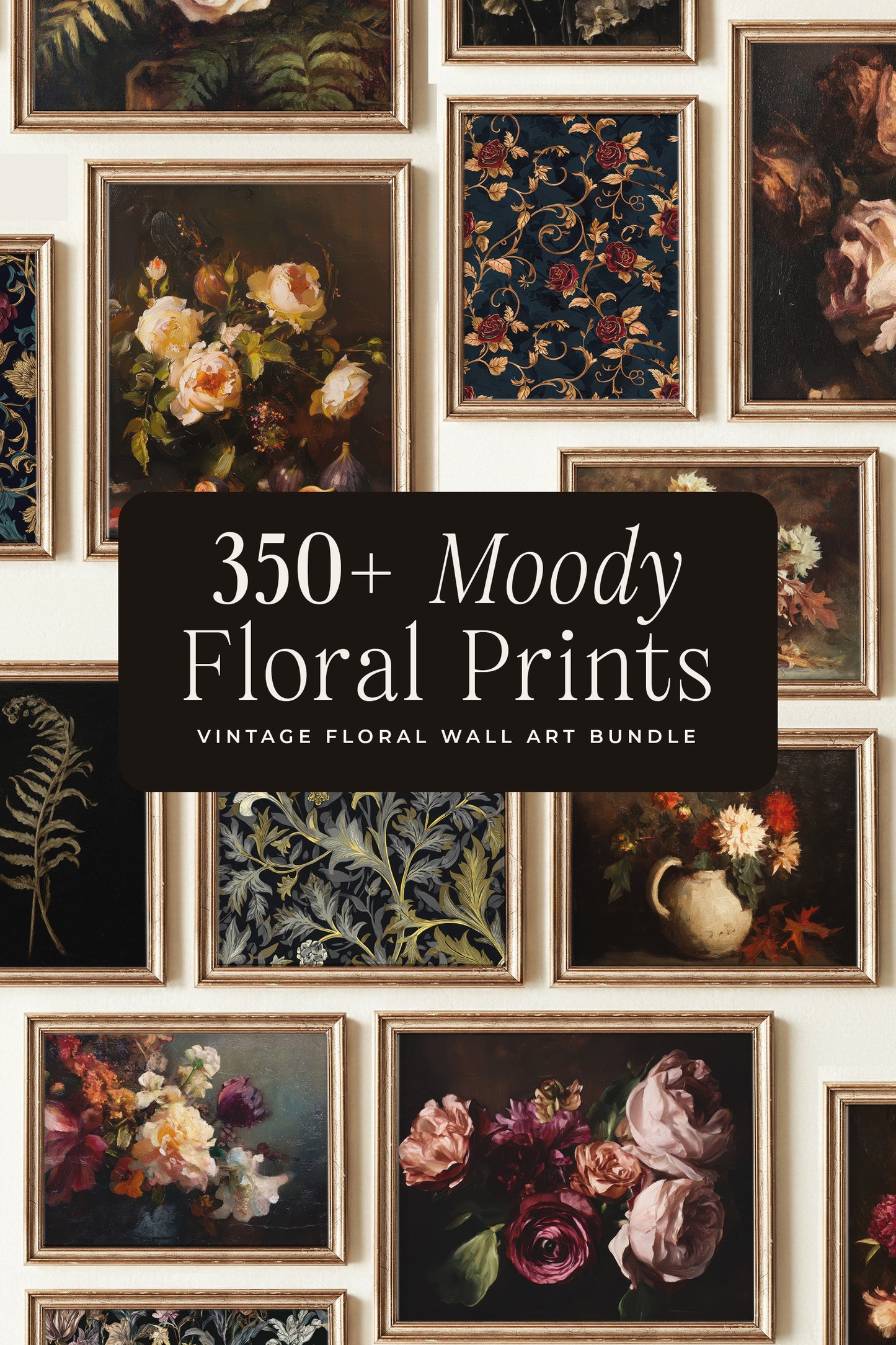350+ Moody Floral Prints Bundle