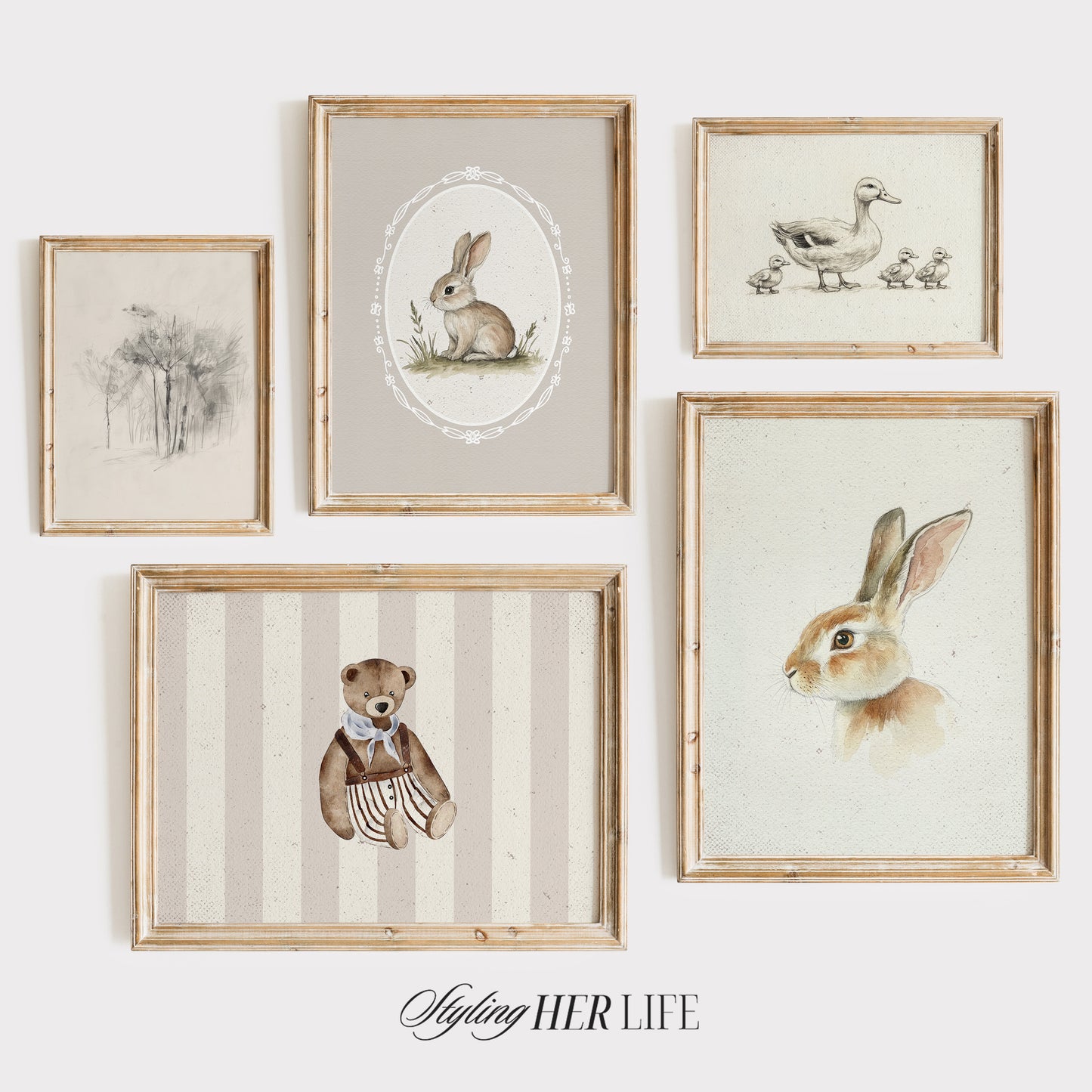 Vintage Nursery Art Prints | PRINTABLE ART | GW041